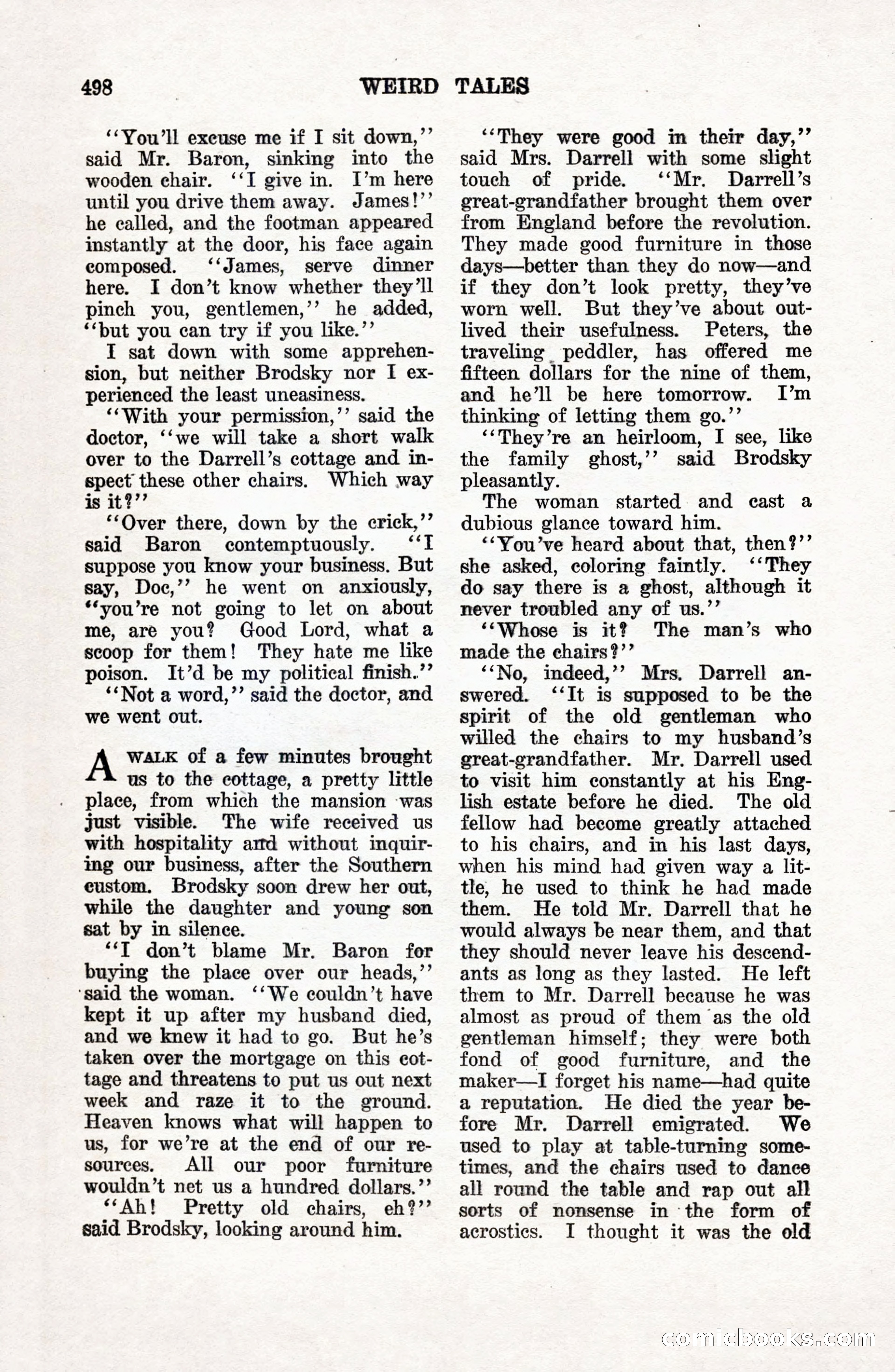 Weird Tales, Vol. 9 No. 4 — page 68 of 148