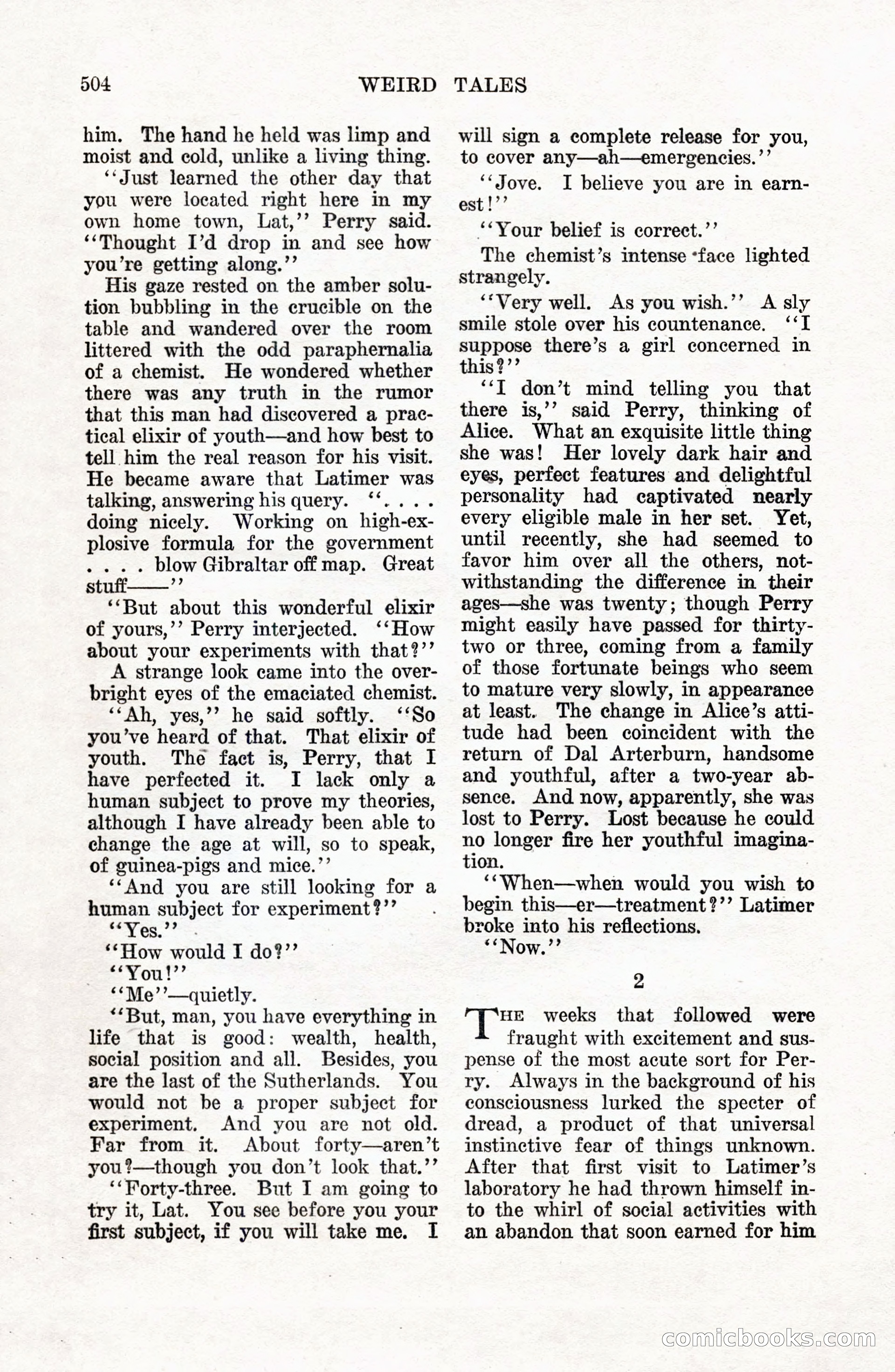 Weird Tales, Vol. 9 No. 4 — page 74 of 148