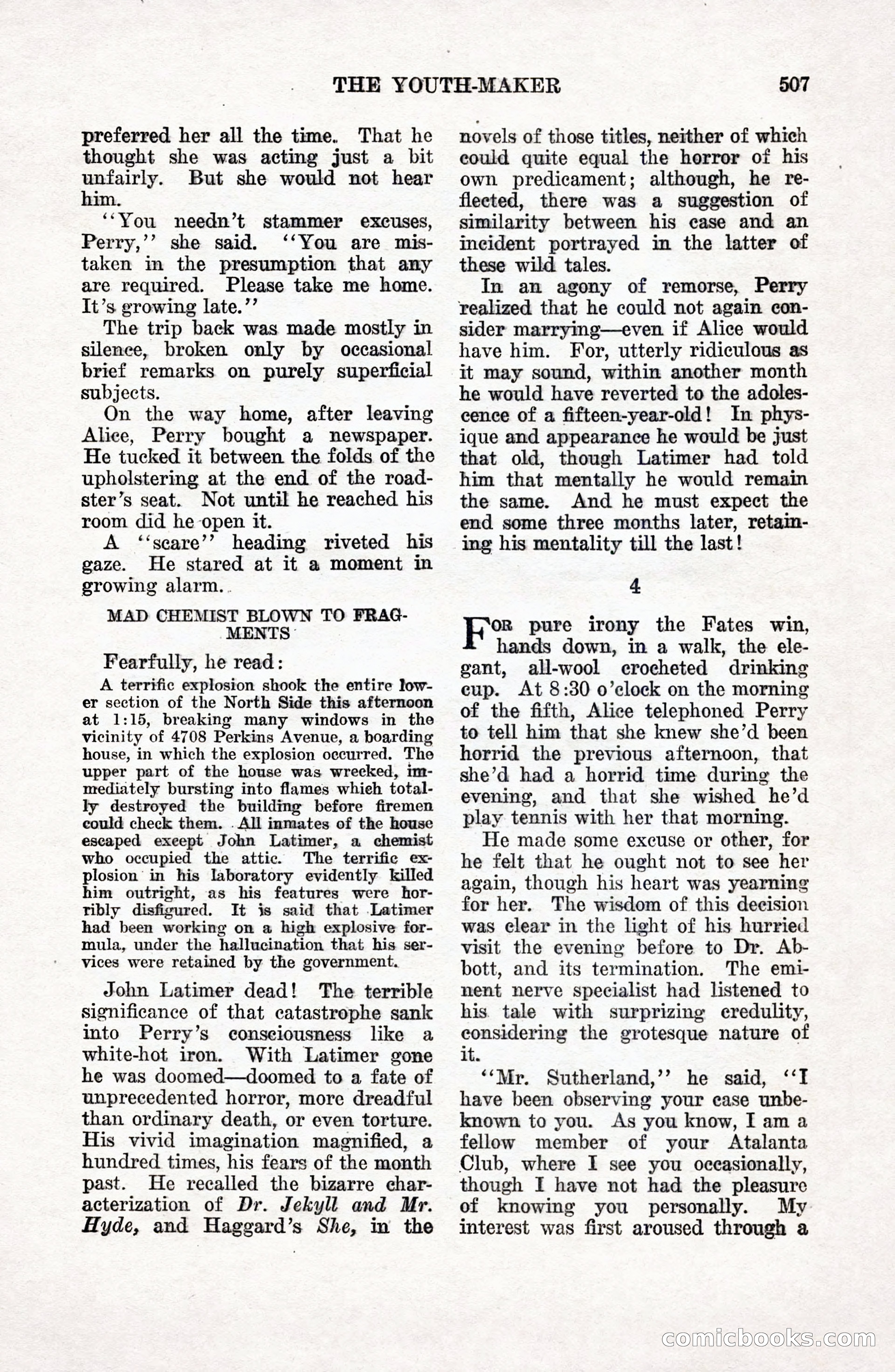 Weird Tales, Vol. 9 No. 4 — page 77 of 148