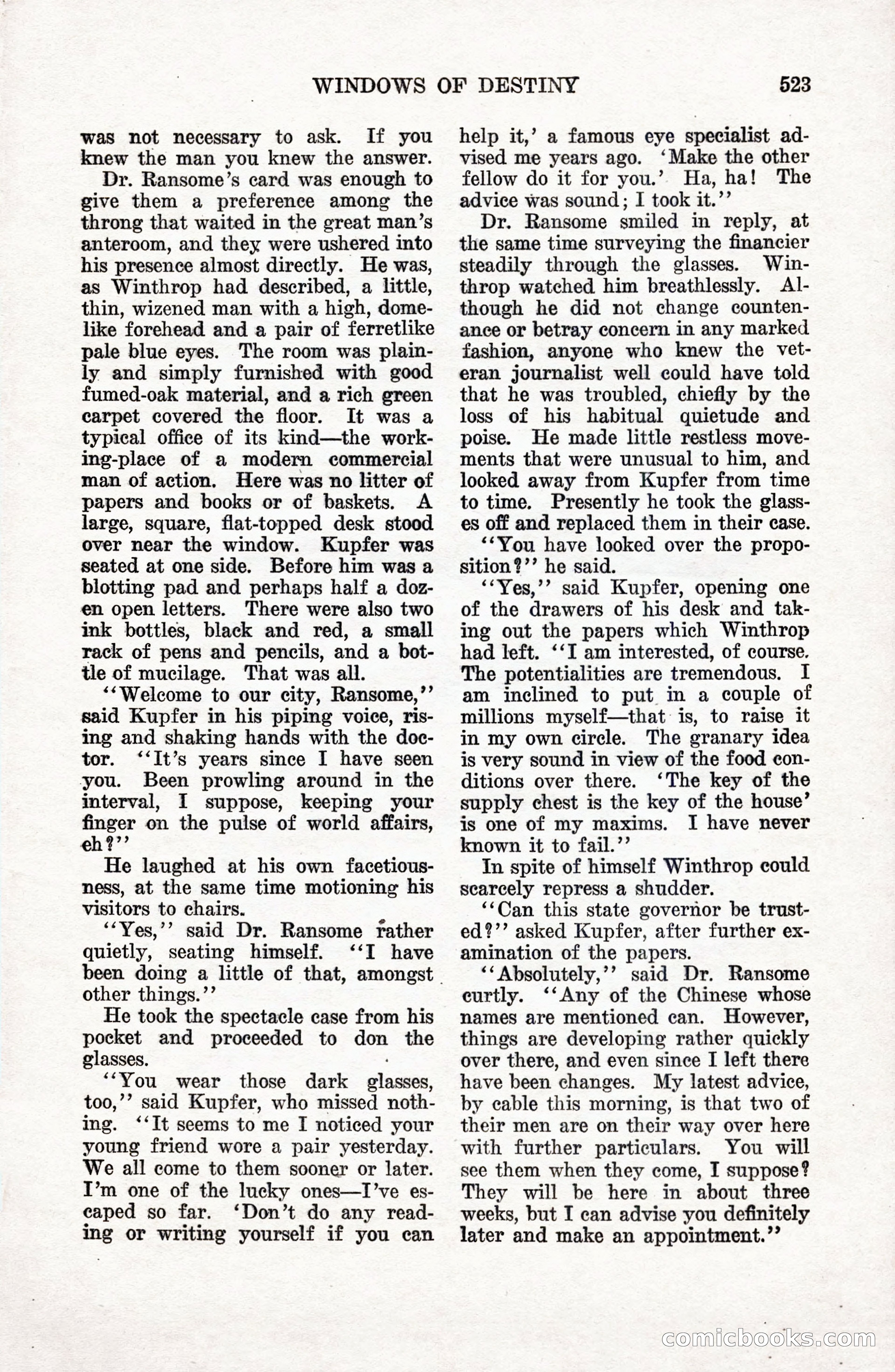 Weird Tales, Vol. 9 No. 4 — page 93 of 148