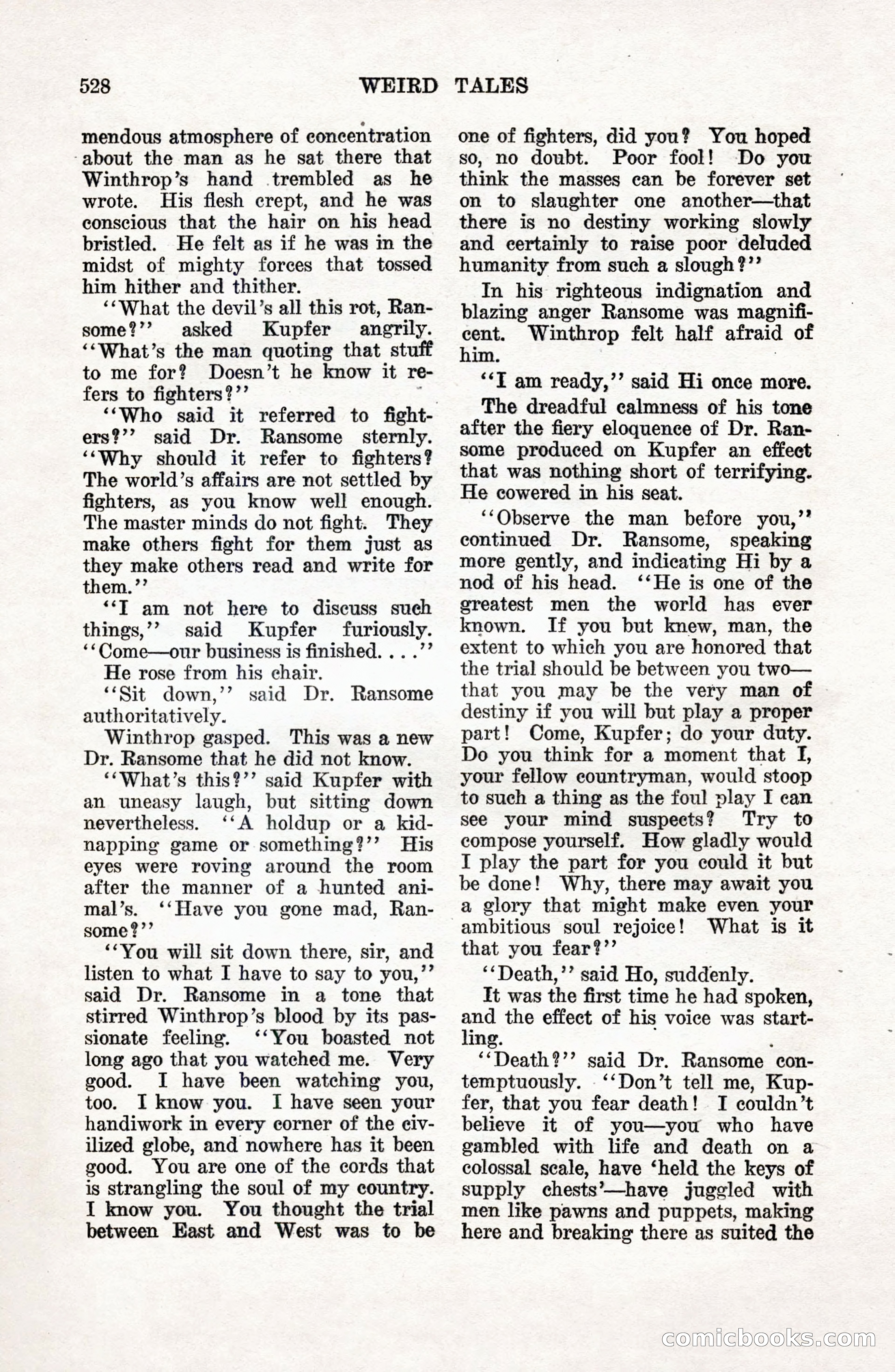 Weird Tales, Vol. 9 No. 4 — page 98 of 148