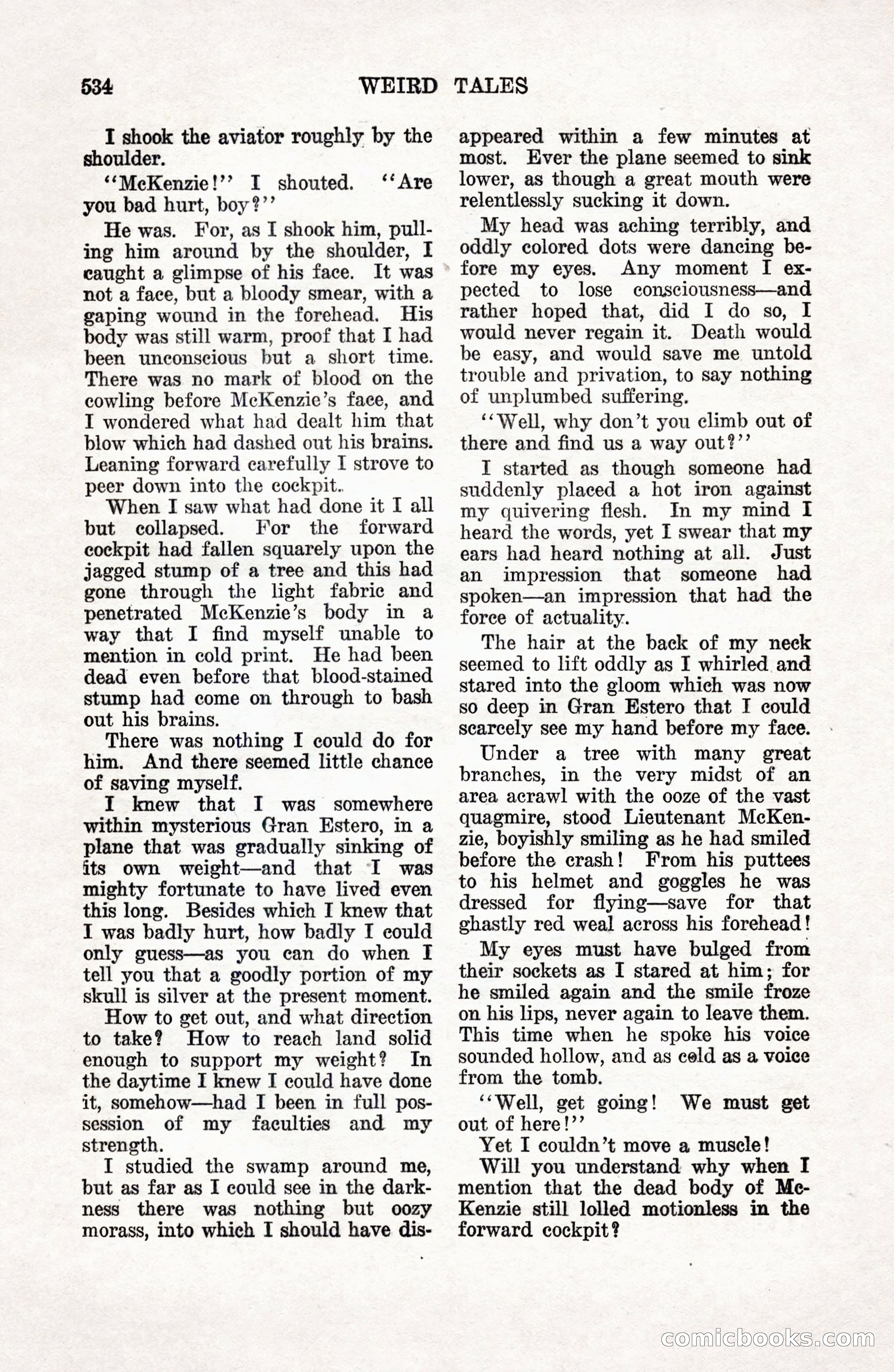 Weird Tales, Vol. 9 No. 4 — page 104 of 148