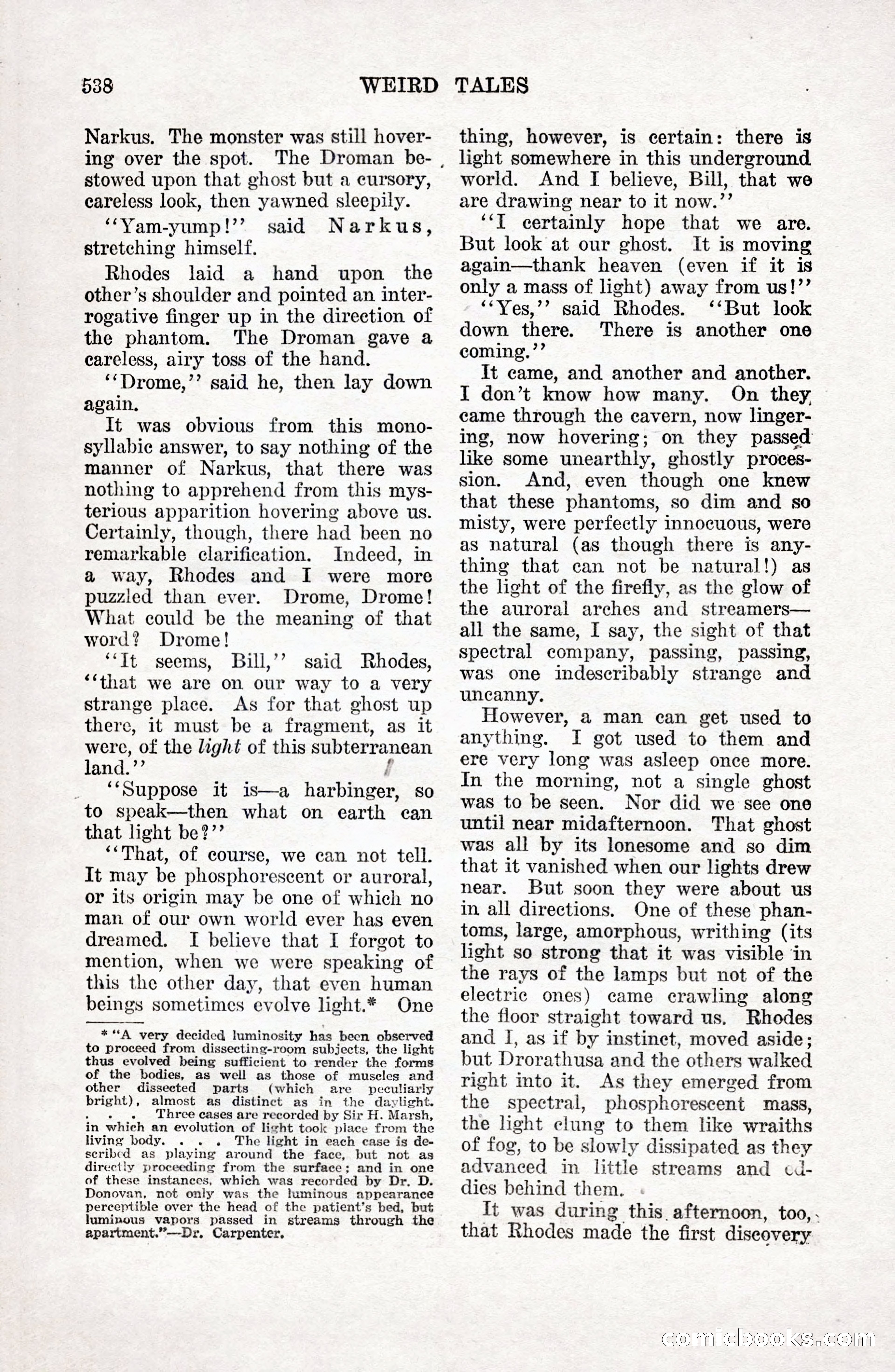 Weird Tales, Vol. 9 No. 4 — page 108 of 148