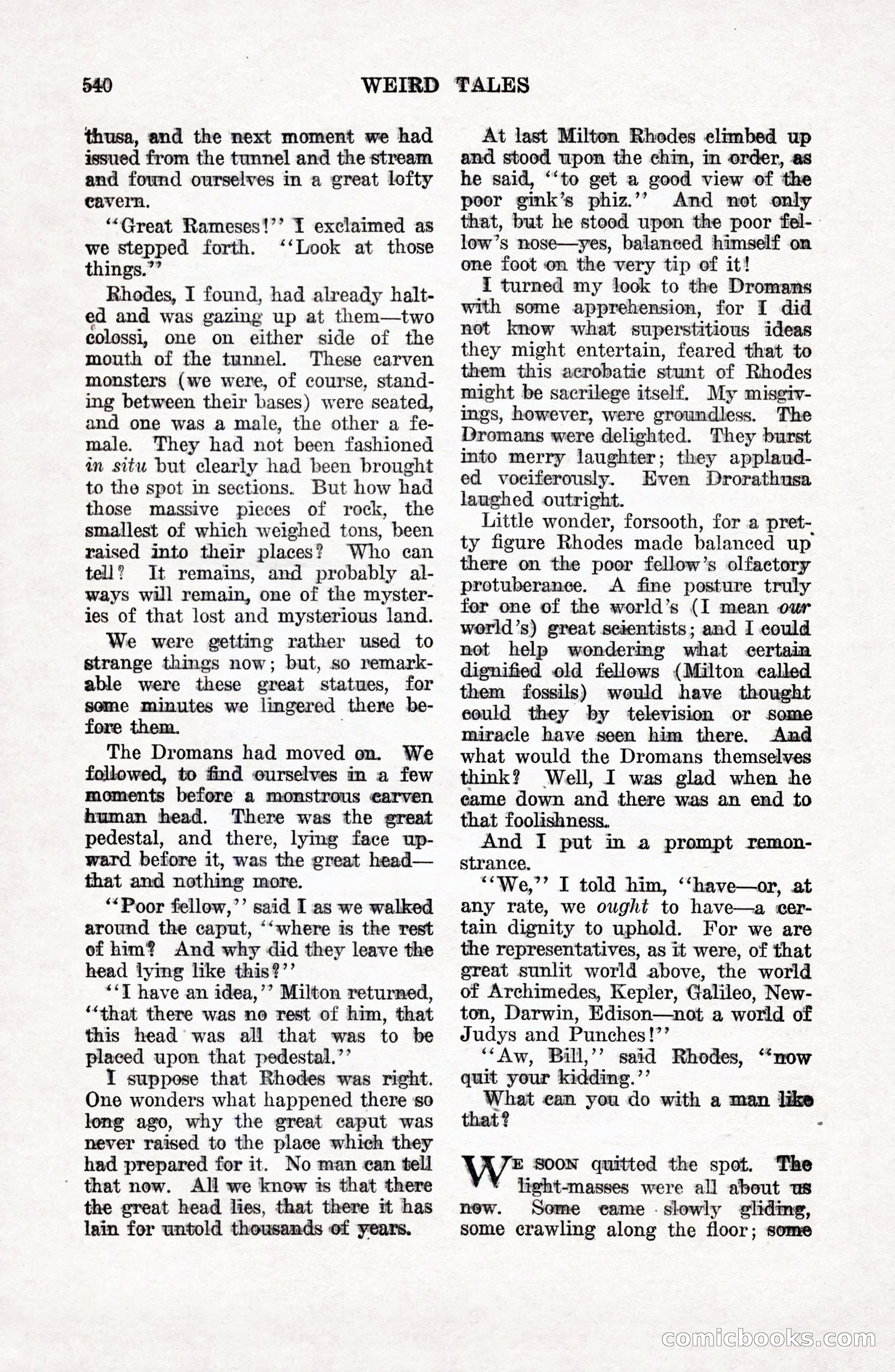 Weird Tales, Vol. 9 No. 4 — page 110 of 148