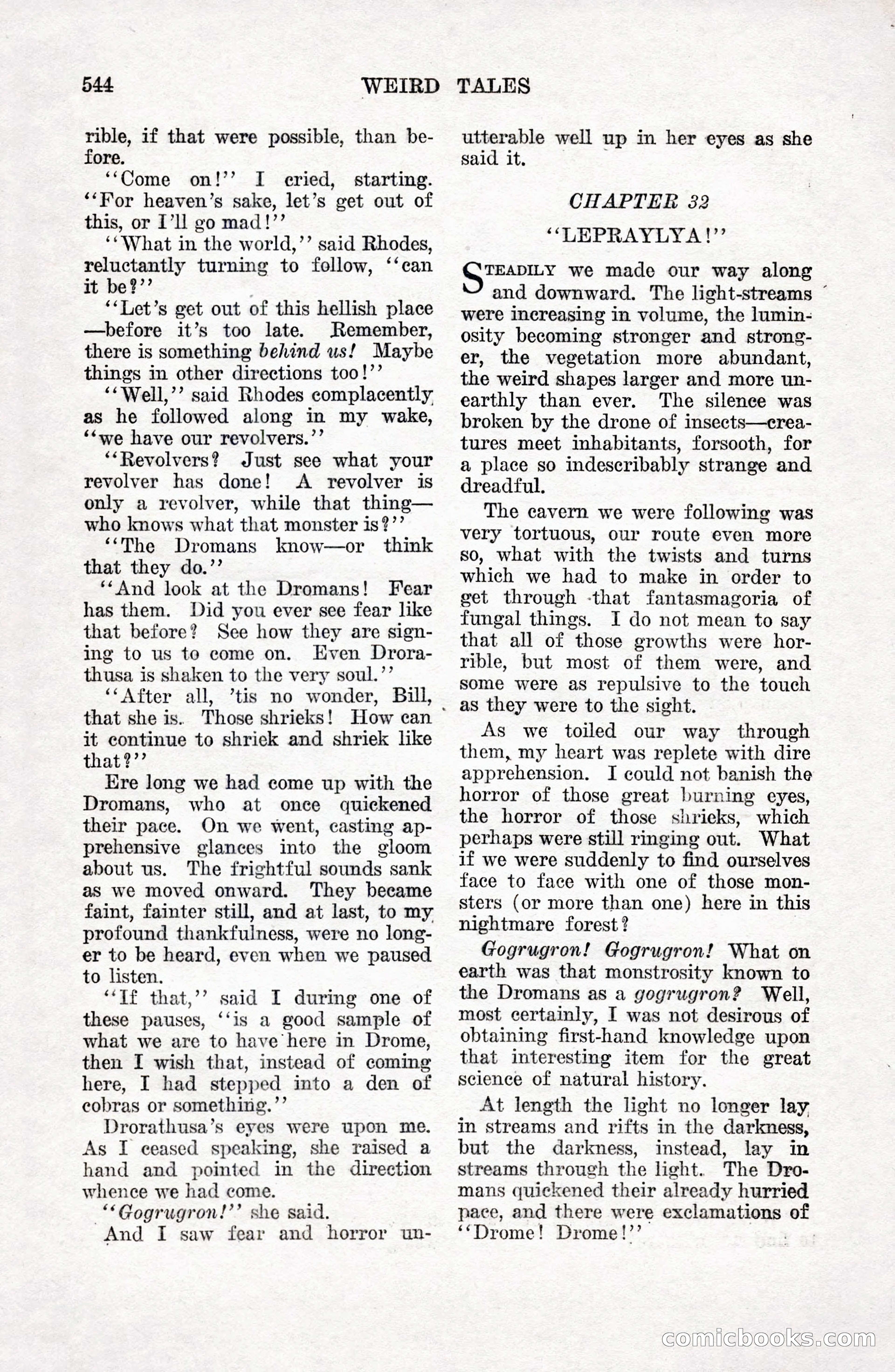 Weird Tales, Vol. 9 No. 4 — page 114 of 148