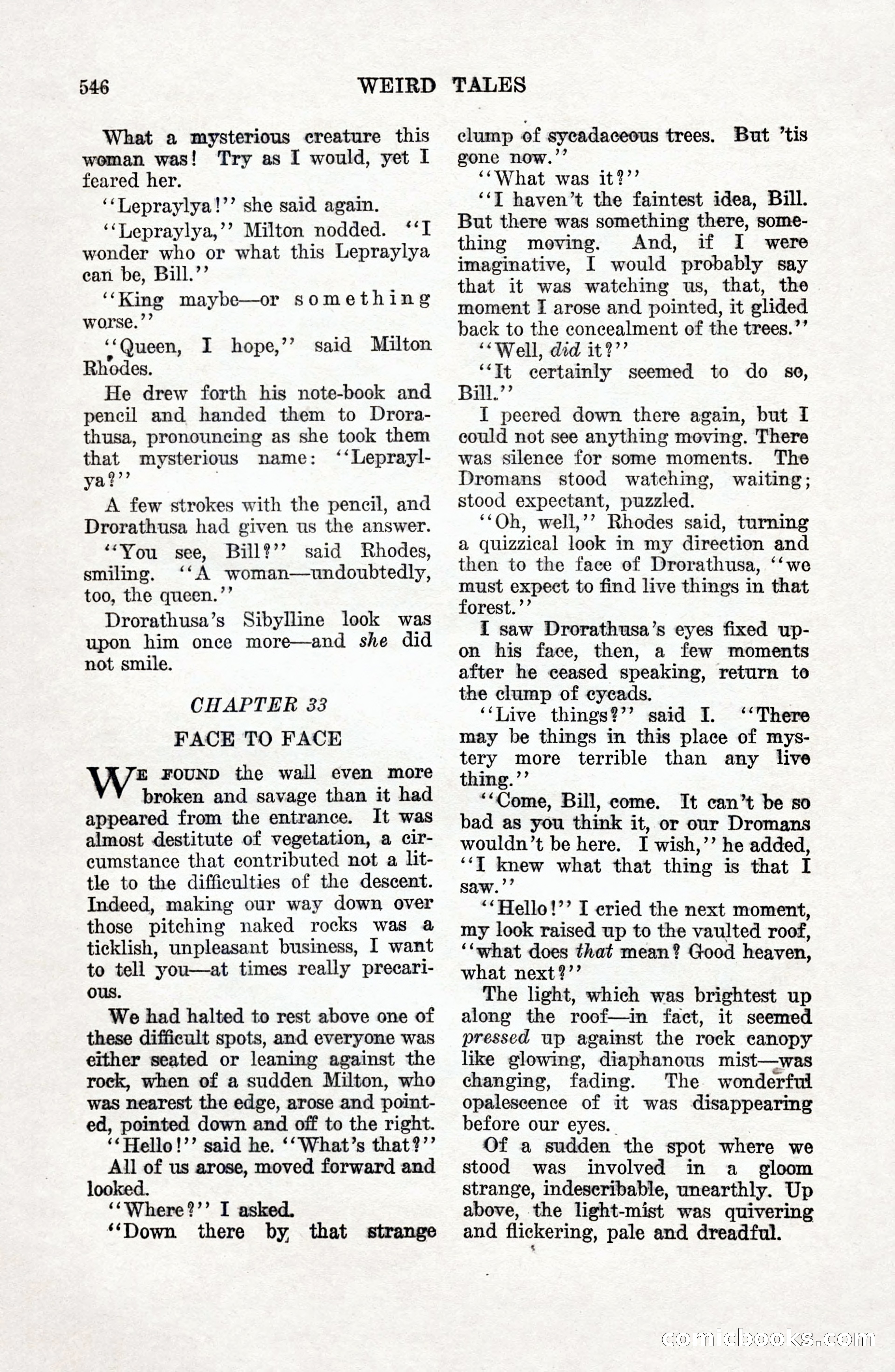 Weird Tales, Vol. 9 No. 4 — page 116 of 148