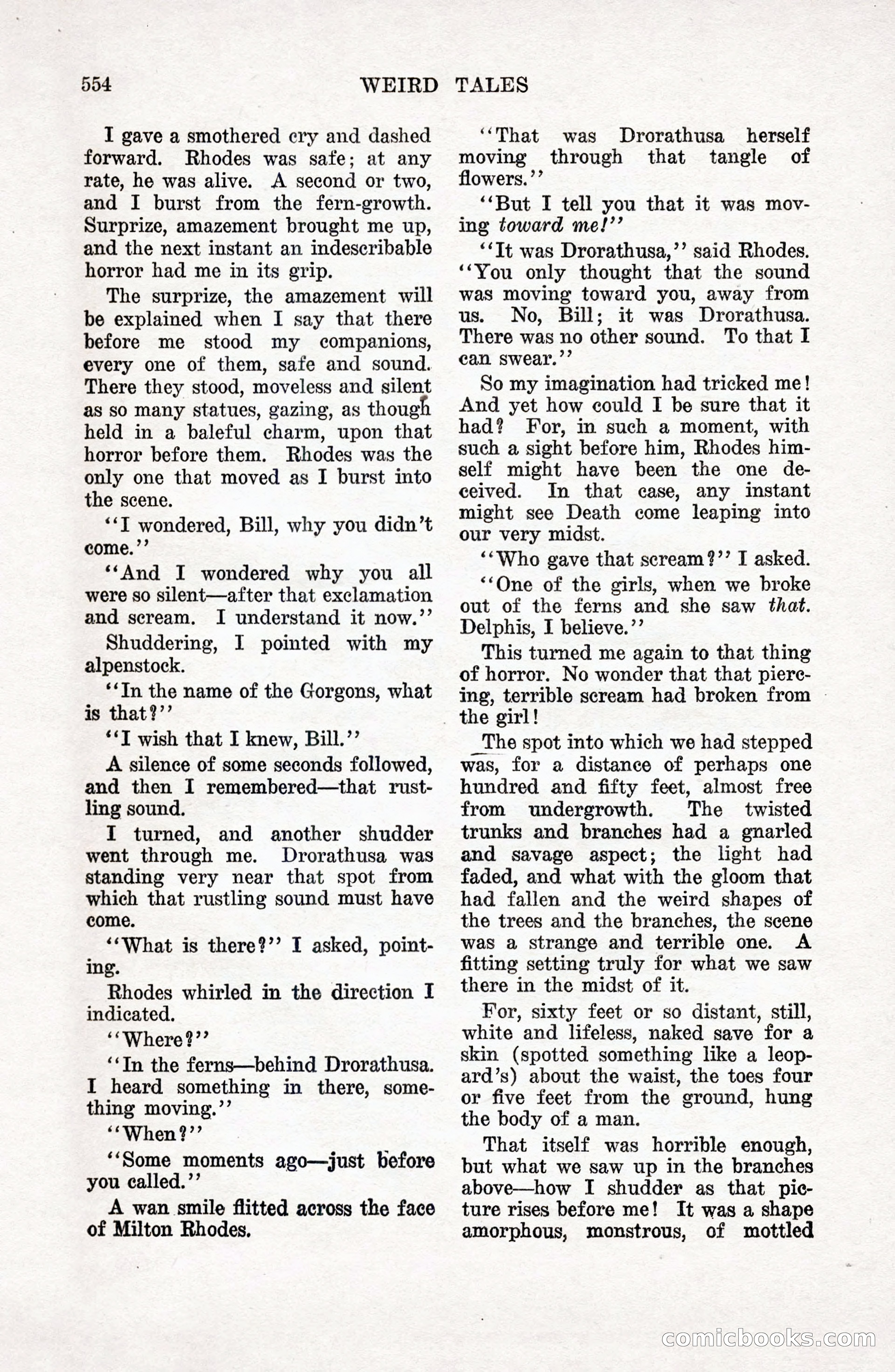 Weird Tales, Vol. 9 No. 4 — page 124 of 148