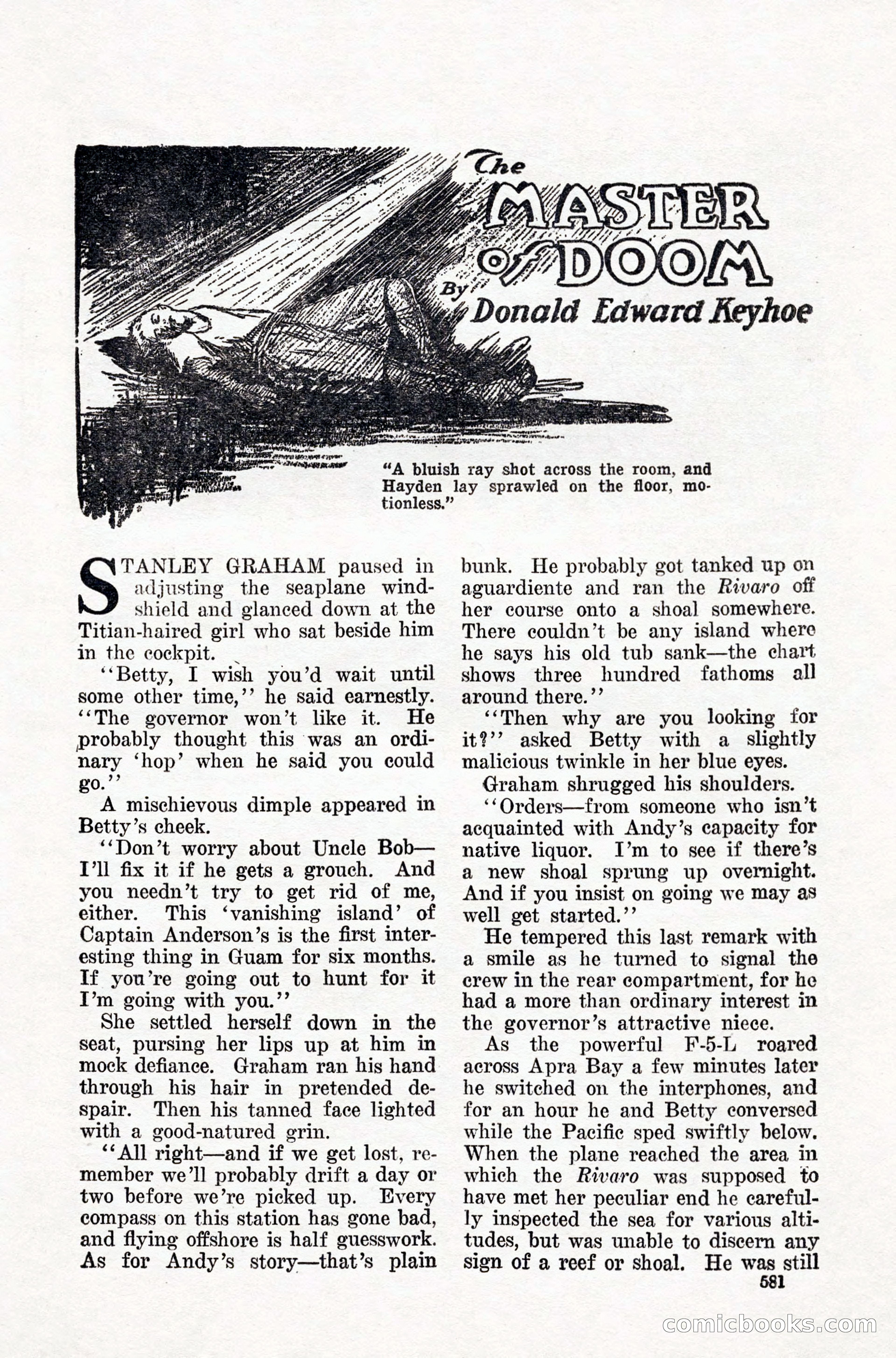 Weird Tales, Vol. IX, No. 5 — page 7 of 148