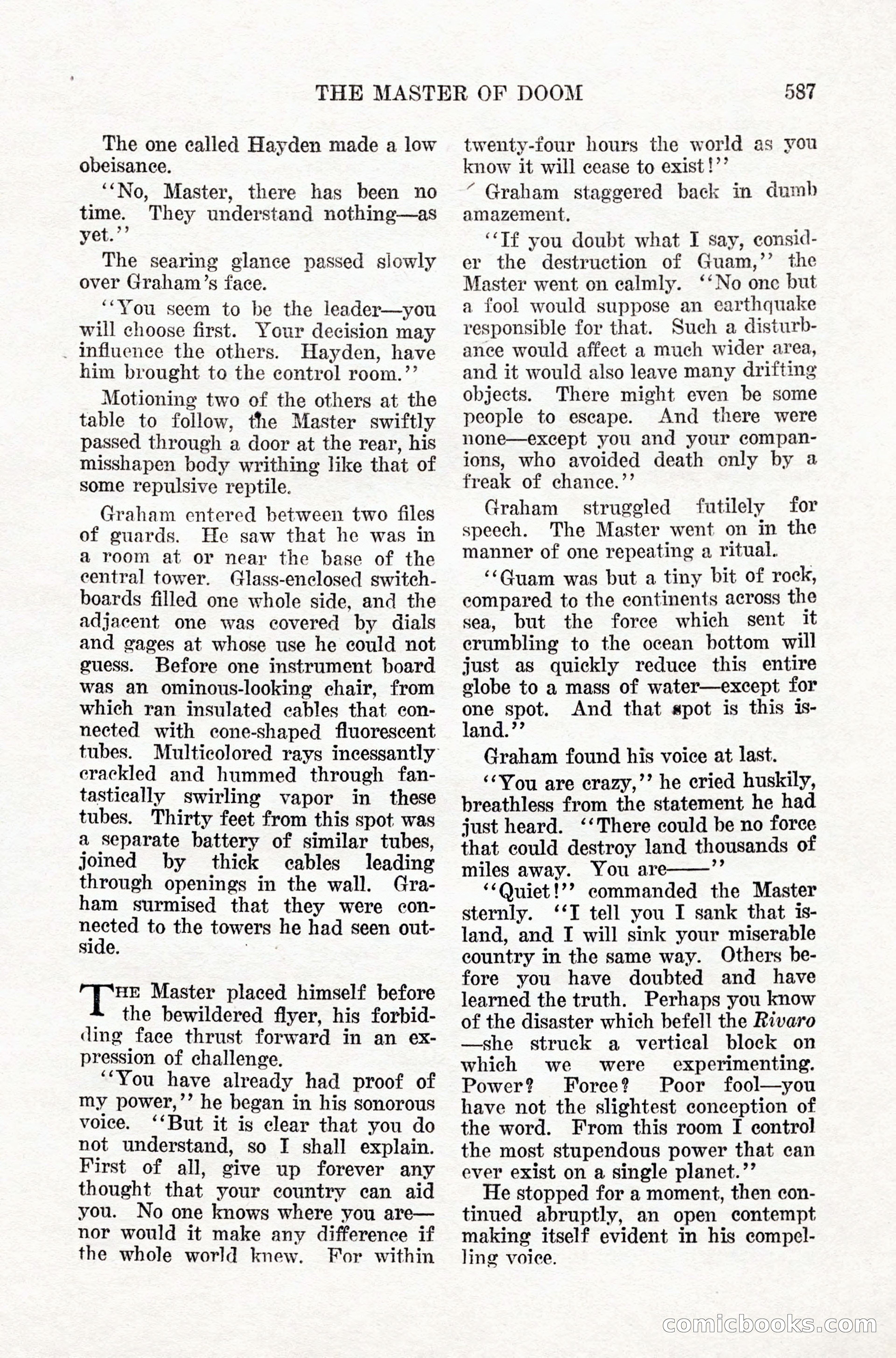 Weird Tales, Vol. IX, No. 5 — page 13 of 148