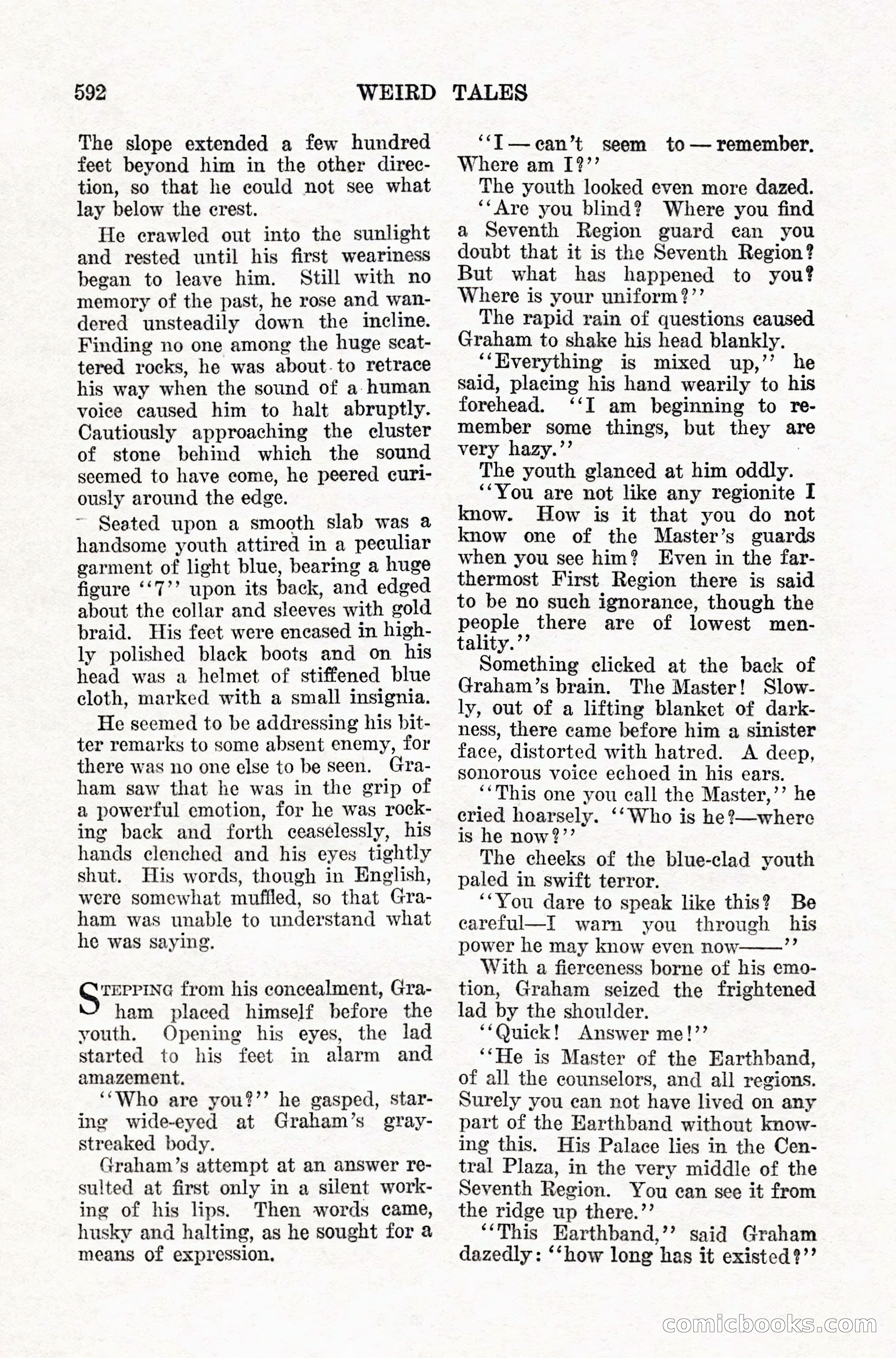 Weird Tales, Vol. IX, No. 5 — page 18 of 148