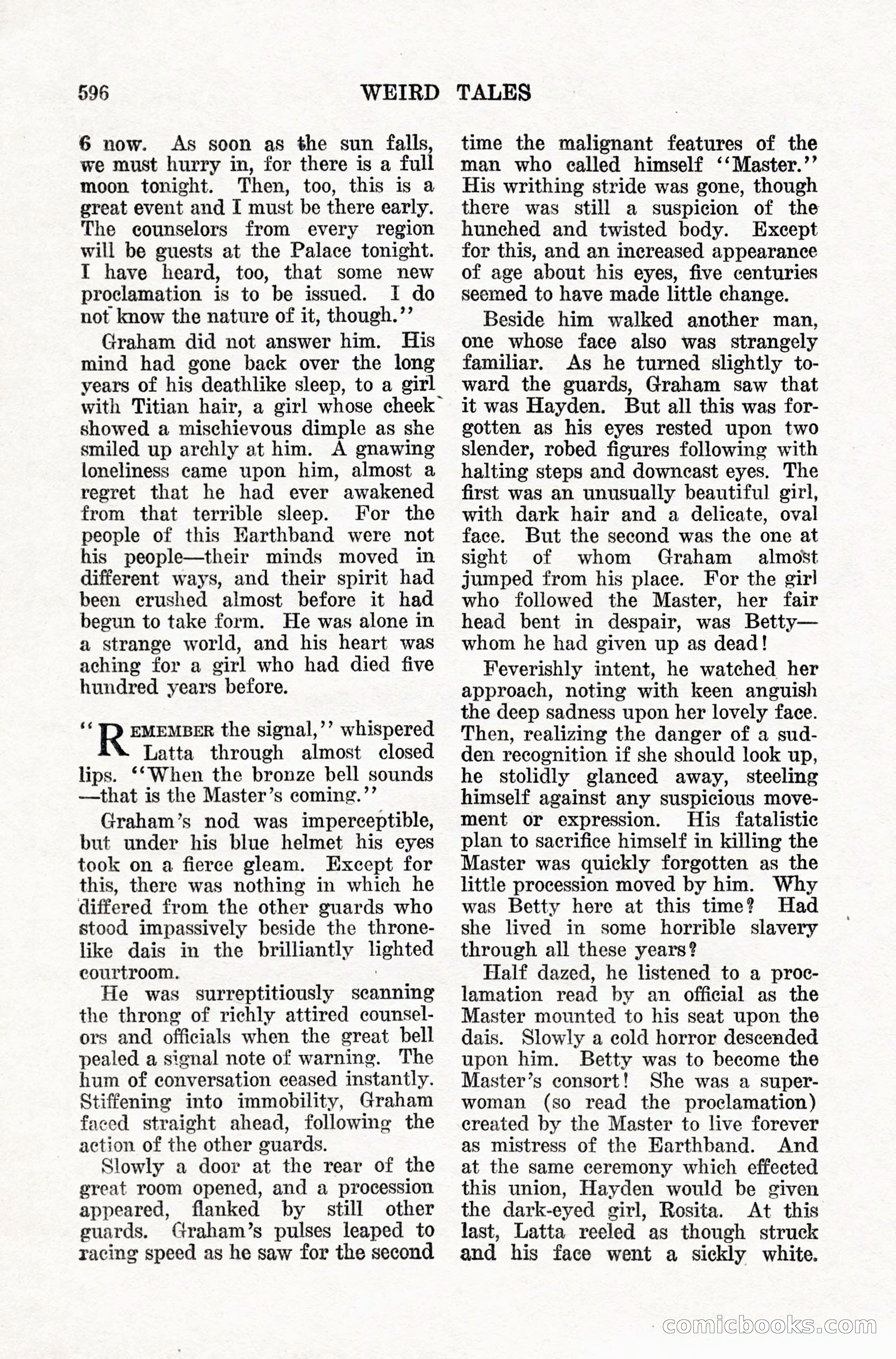 Weird Tales, Vol. IX, No. 5 — page 22 of 148