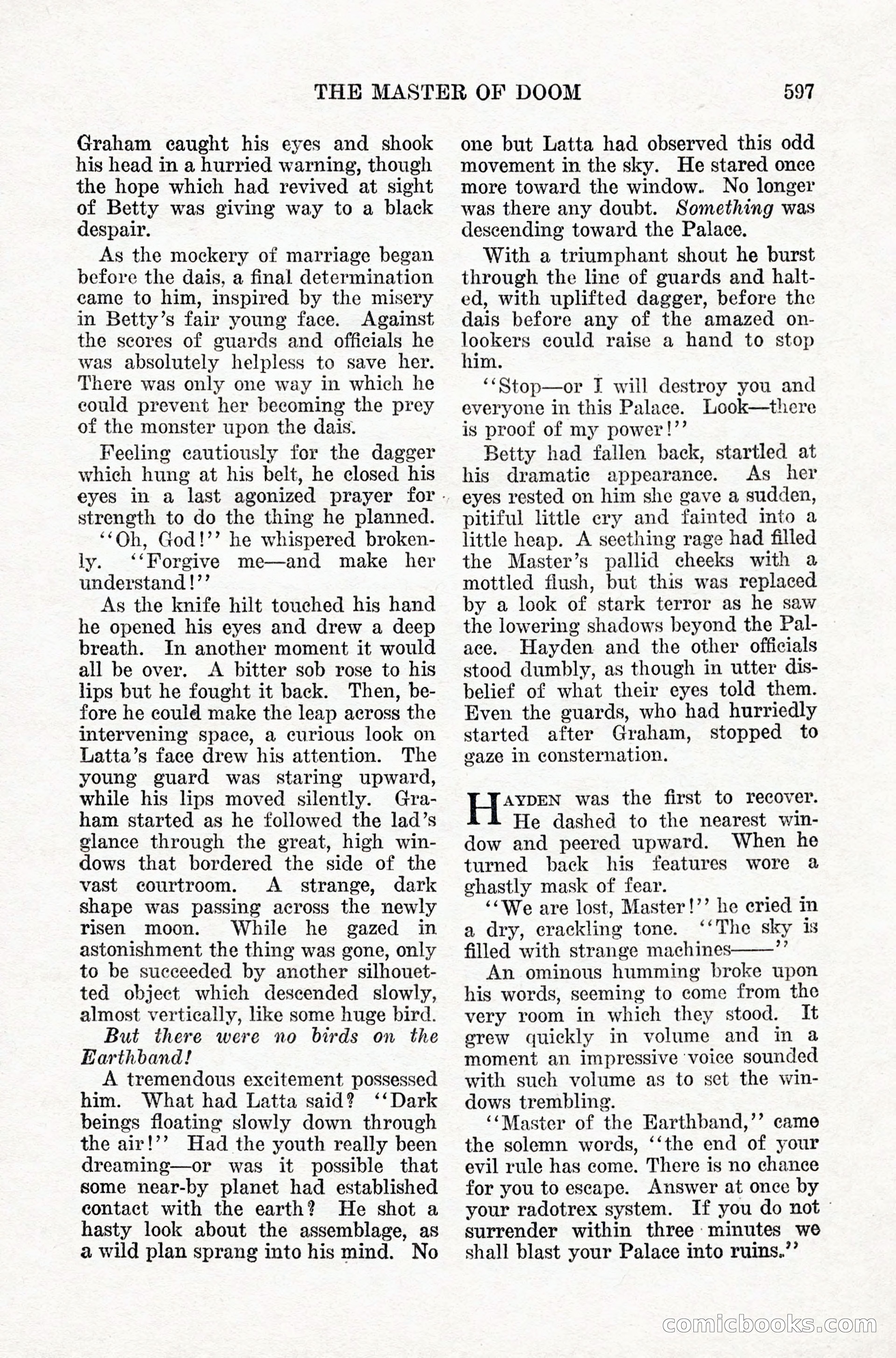 Weird Tales, Vol. IX, No. 5 — page 23 of 148