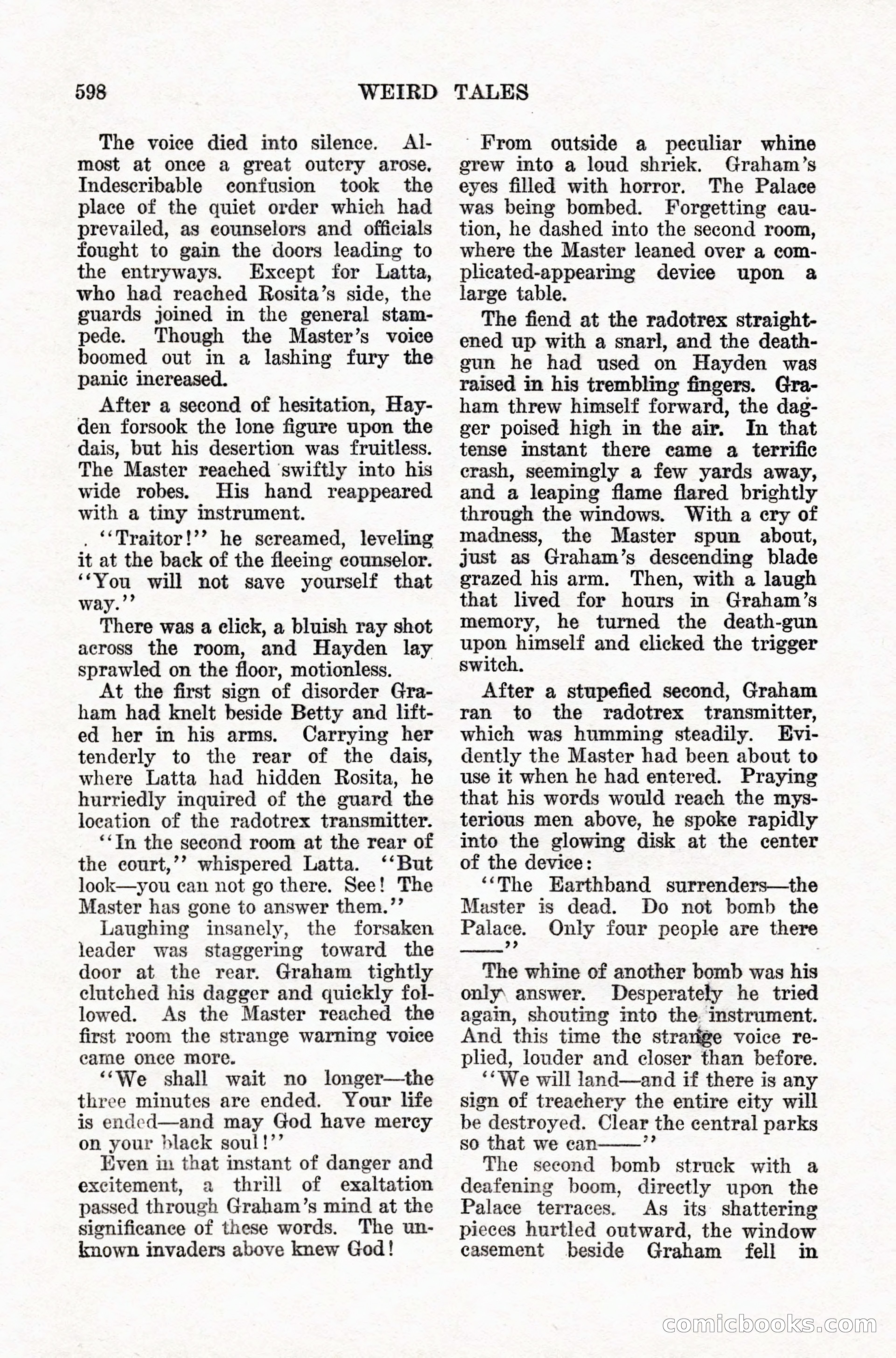 Weird Tales, Vol. IX, No. 5 — page 24 of 148