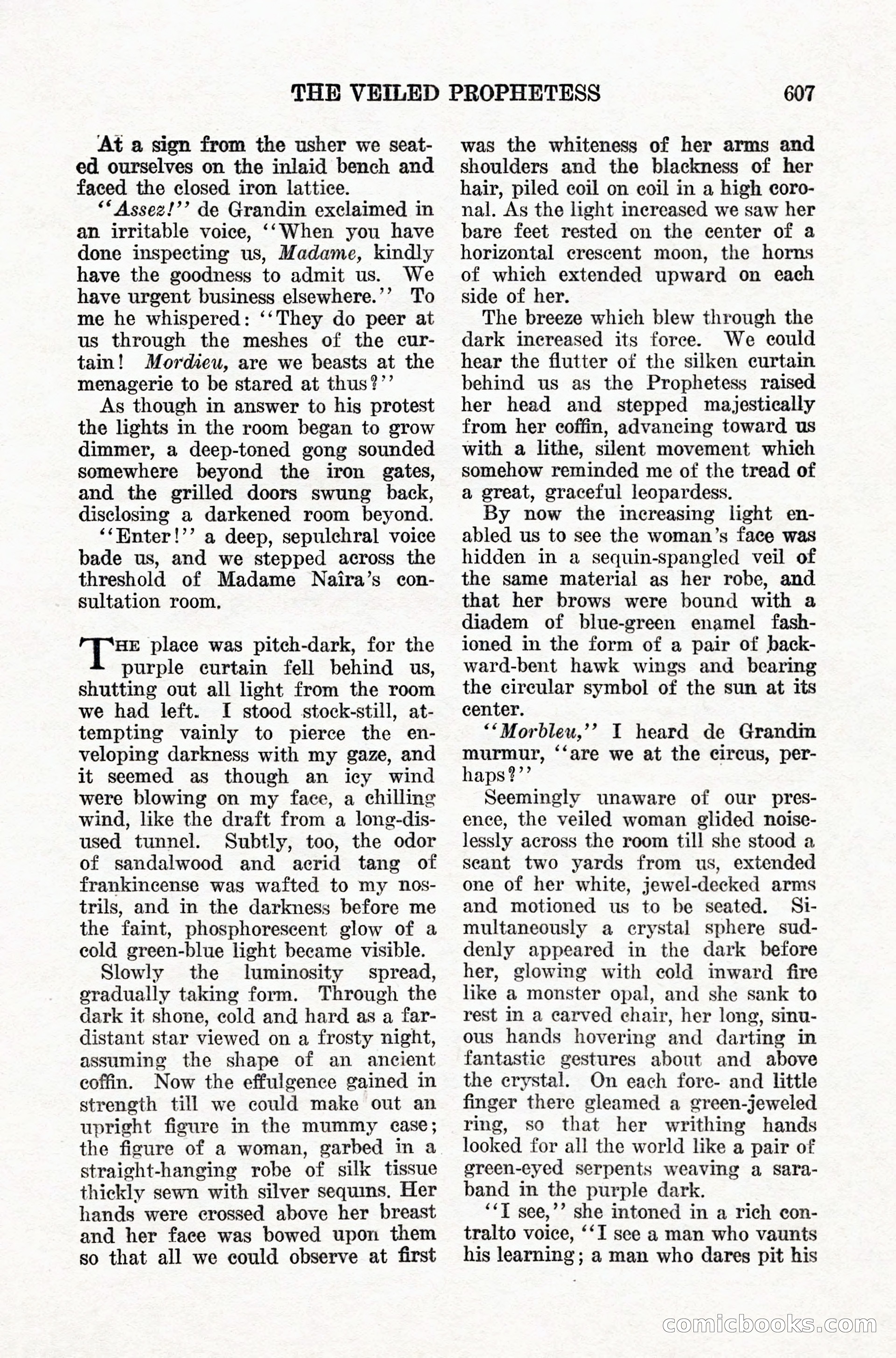 Weird Tales, Vol. IX, No. 5 — page 33 of 148