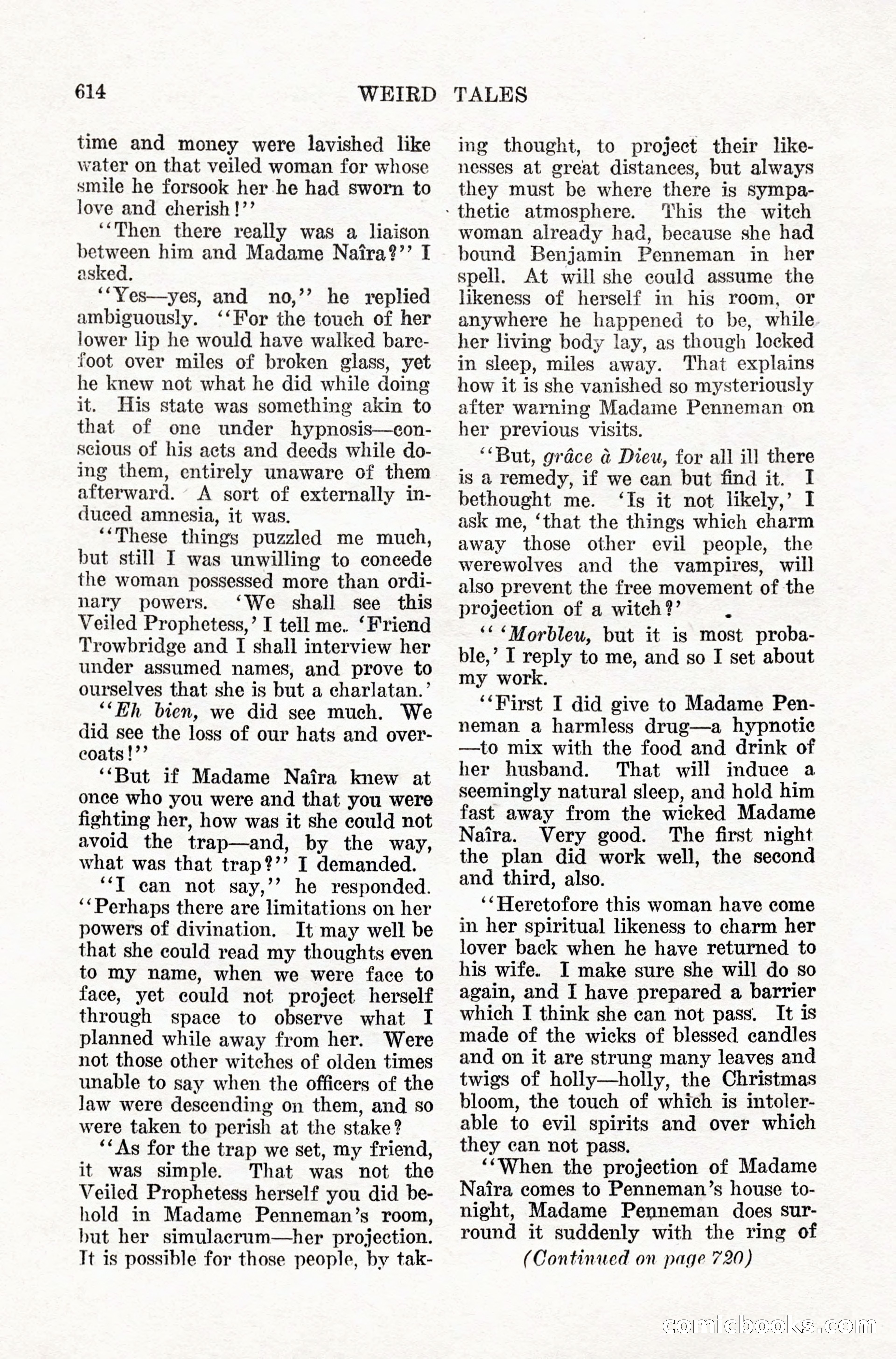 Weird Tales, Vol. IX, No. 5 — page 40 of 148