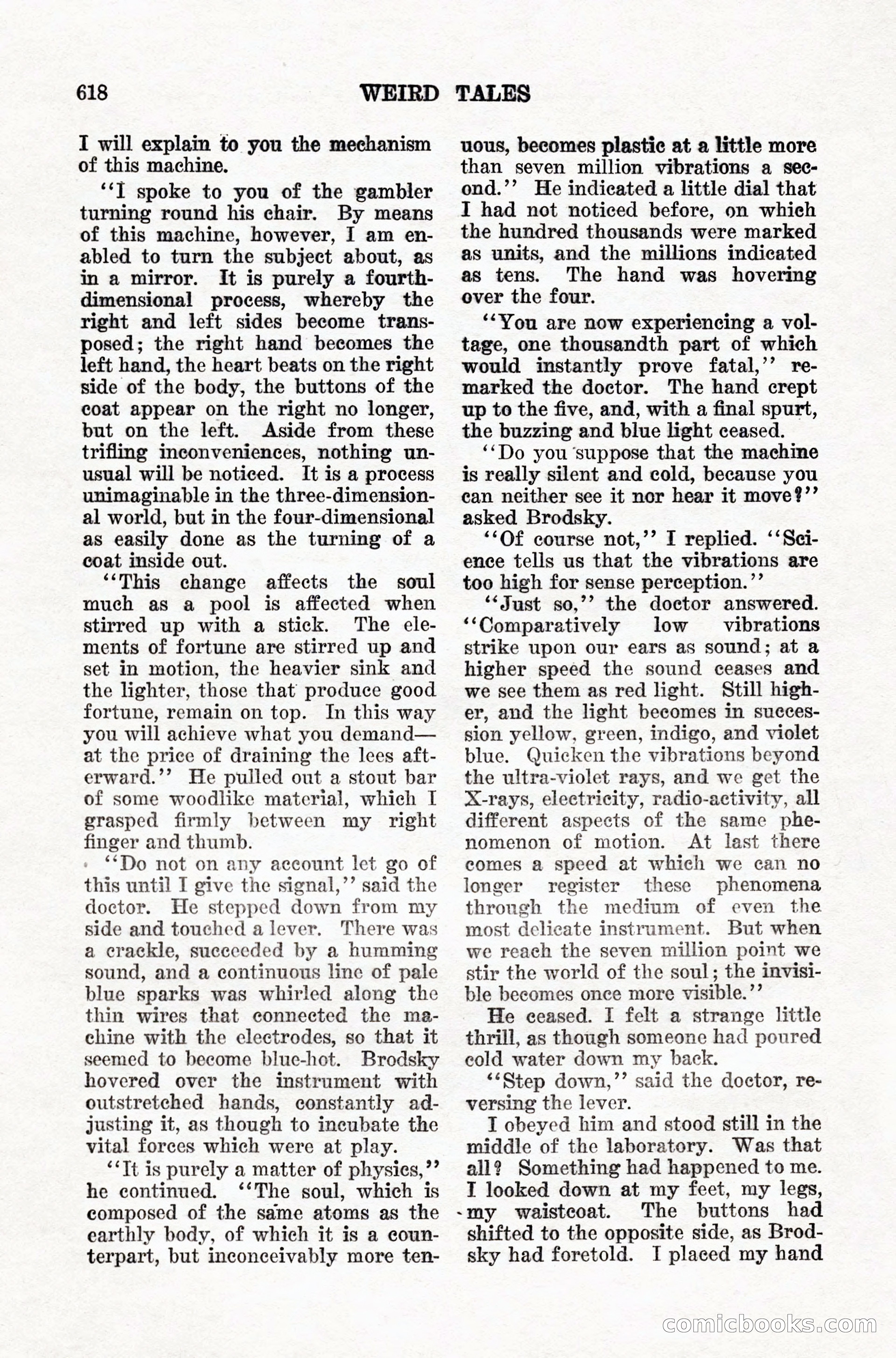 Weird Tales, Vol. IX, No. 5 — page 44 of 148