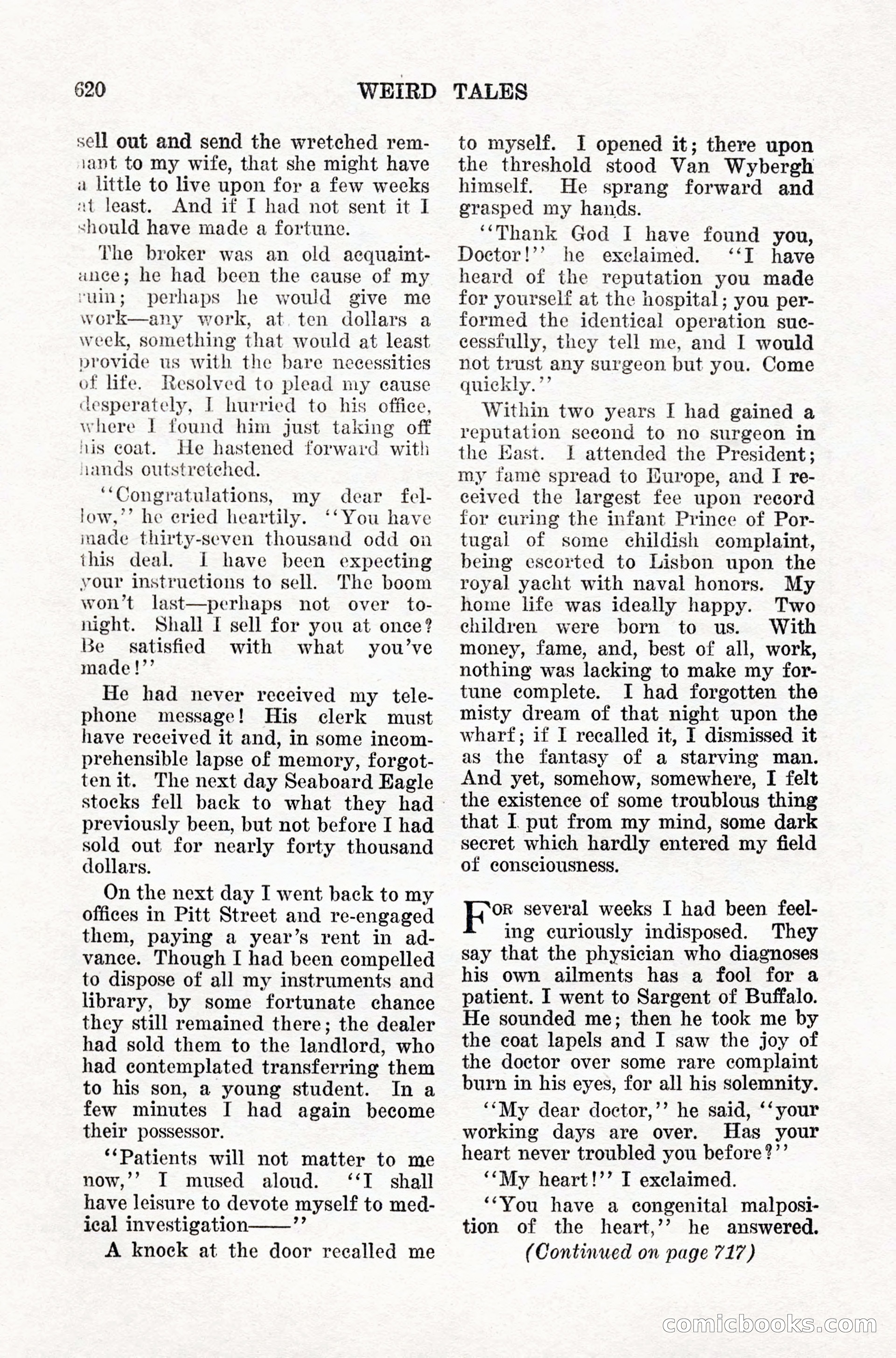 Weird Tales, Vol. IX, No. 5 — page 46 of 148