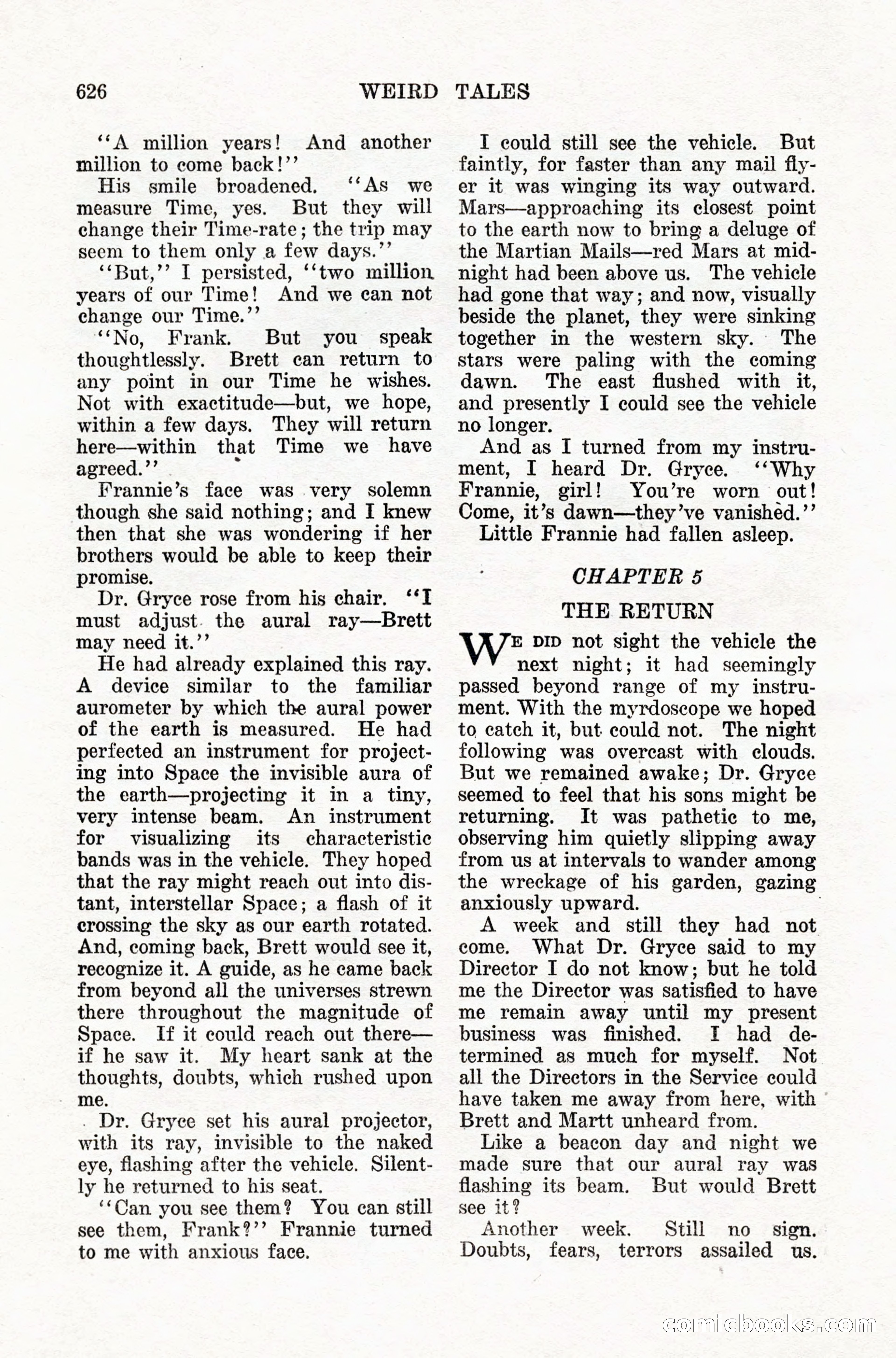Weird Tales, Vol. IX, No. 5 — page 52 of 148