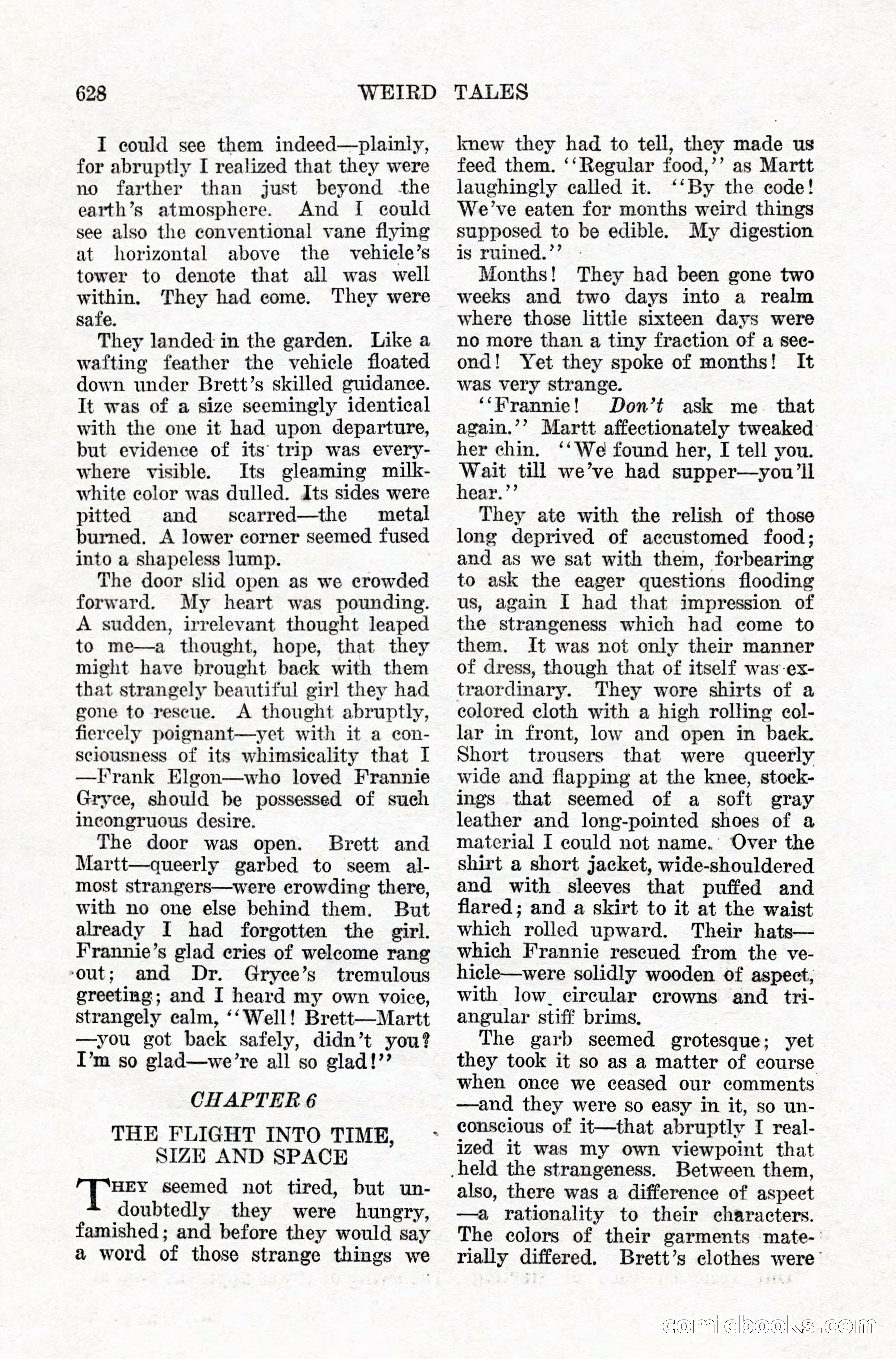 Weird Tales, Vol. IX, No. 5 — page 54 of 148