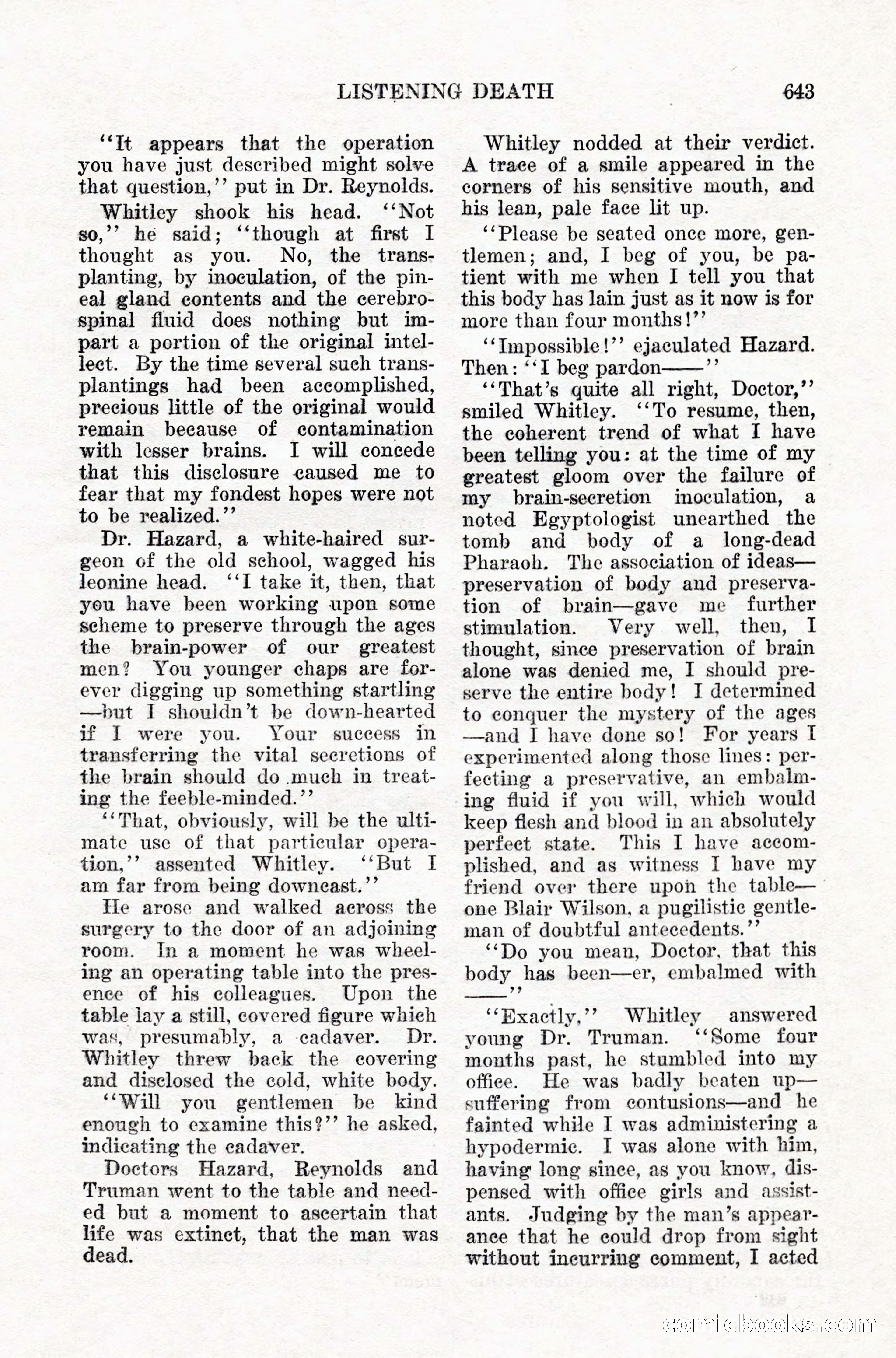 Weird Tales, Vol. IX, No. 5 — page 69 of 148