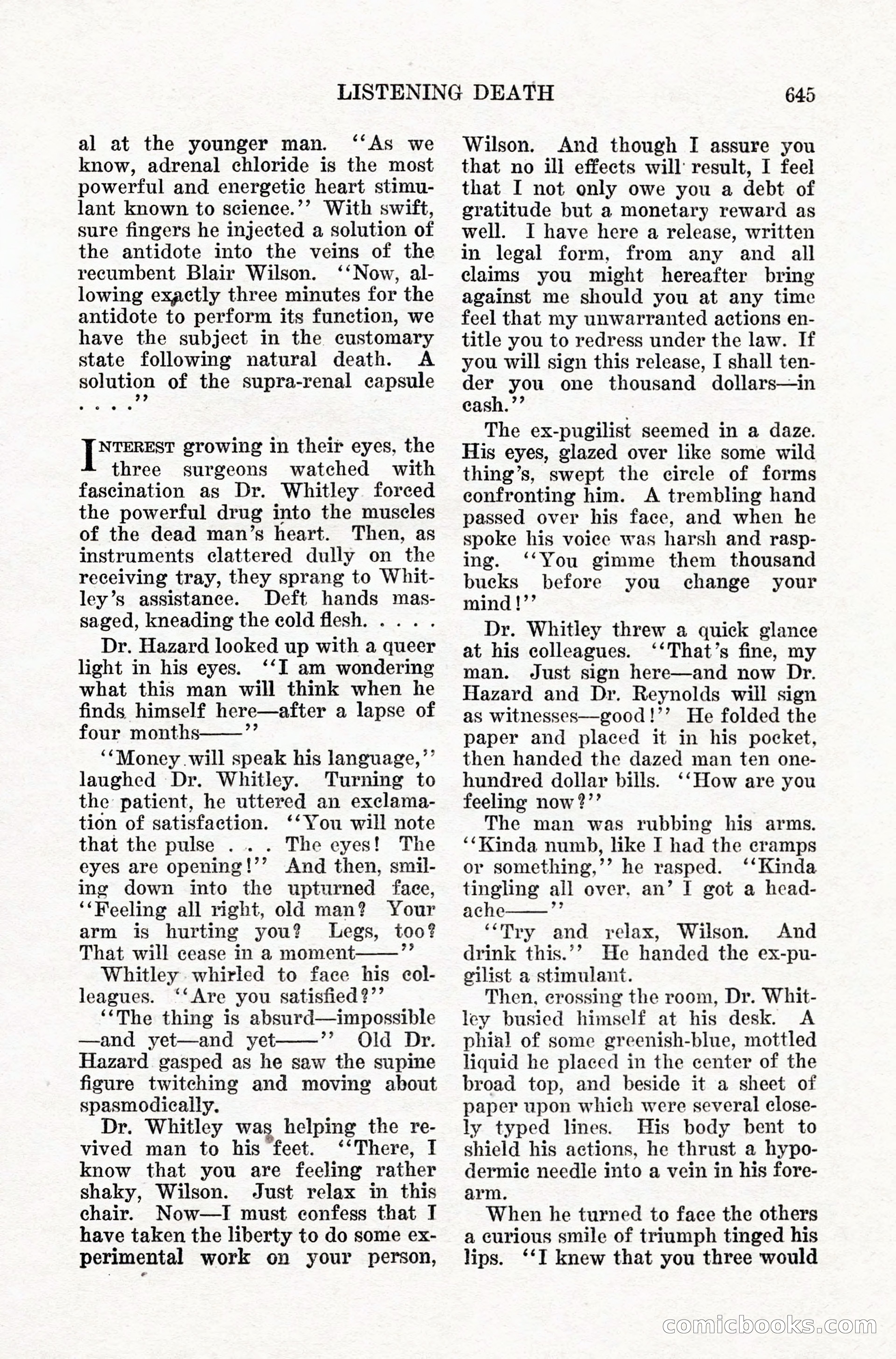 Weird Tales, Vol. IX, No. 5 — page 71 of 148