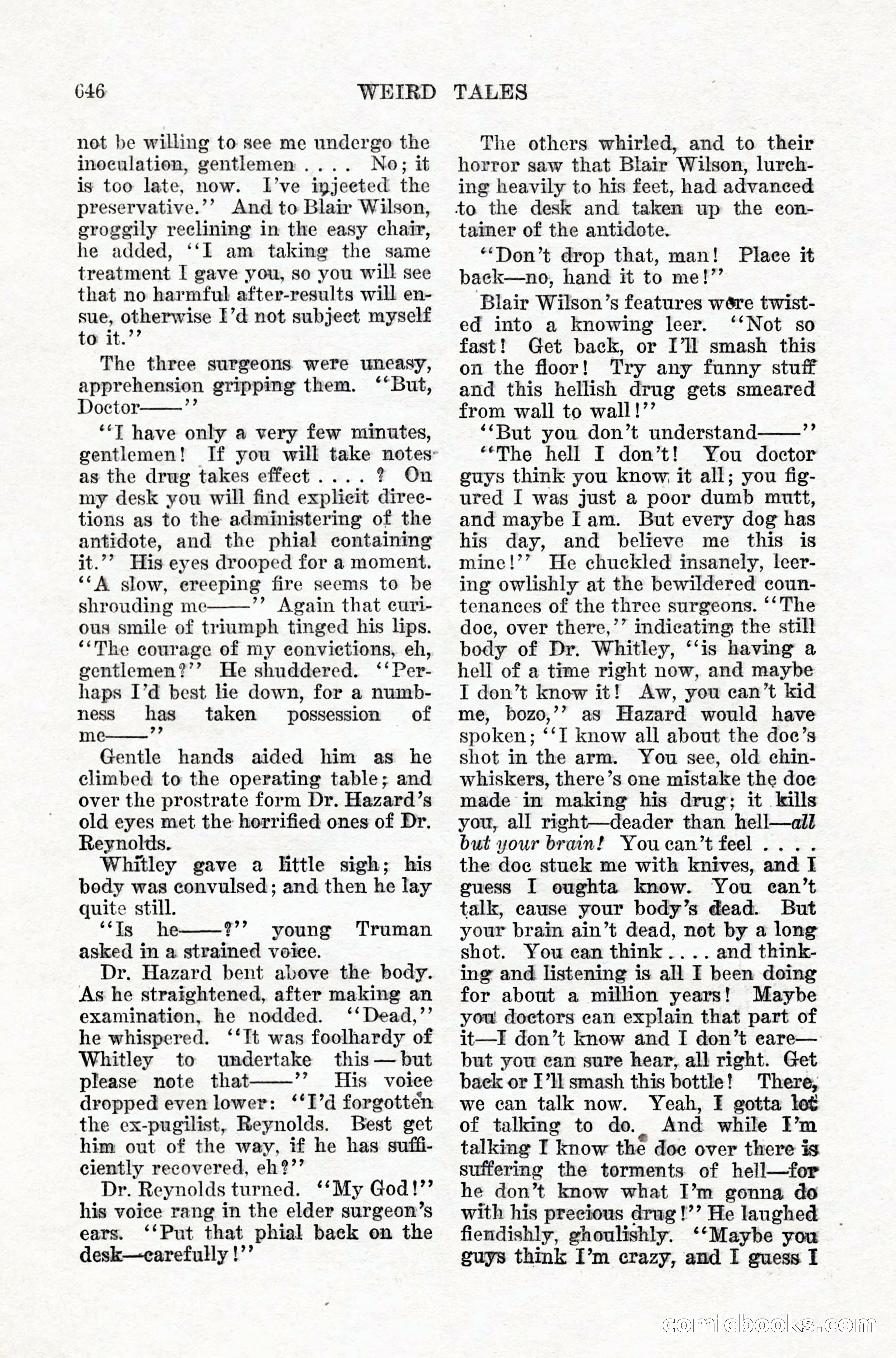 Weird Tales, Vol. IX, No. 5 — page 72 of 148