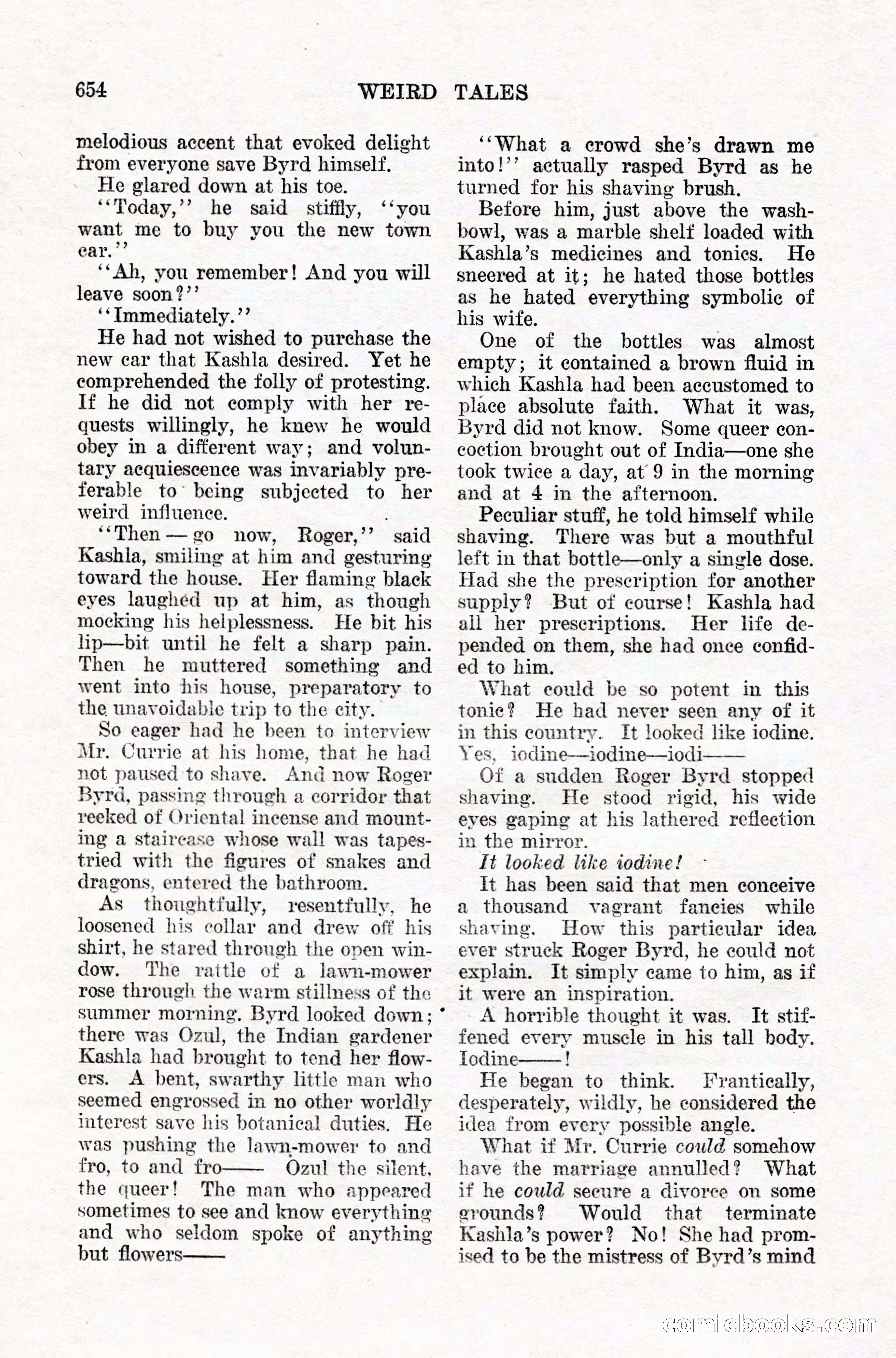 Weird Tales, Vol. IX, No. 5 — page 80 of 148
