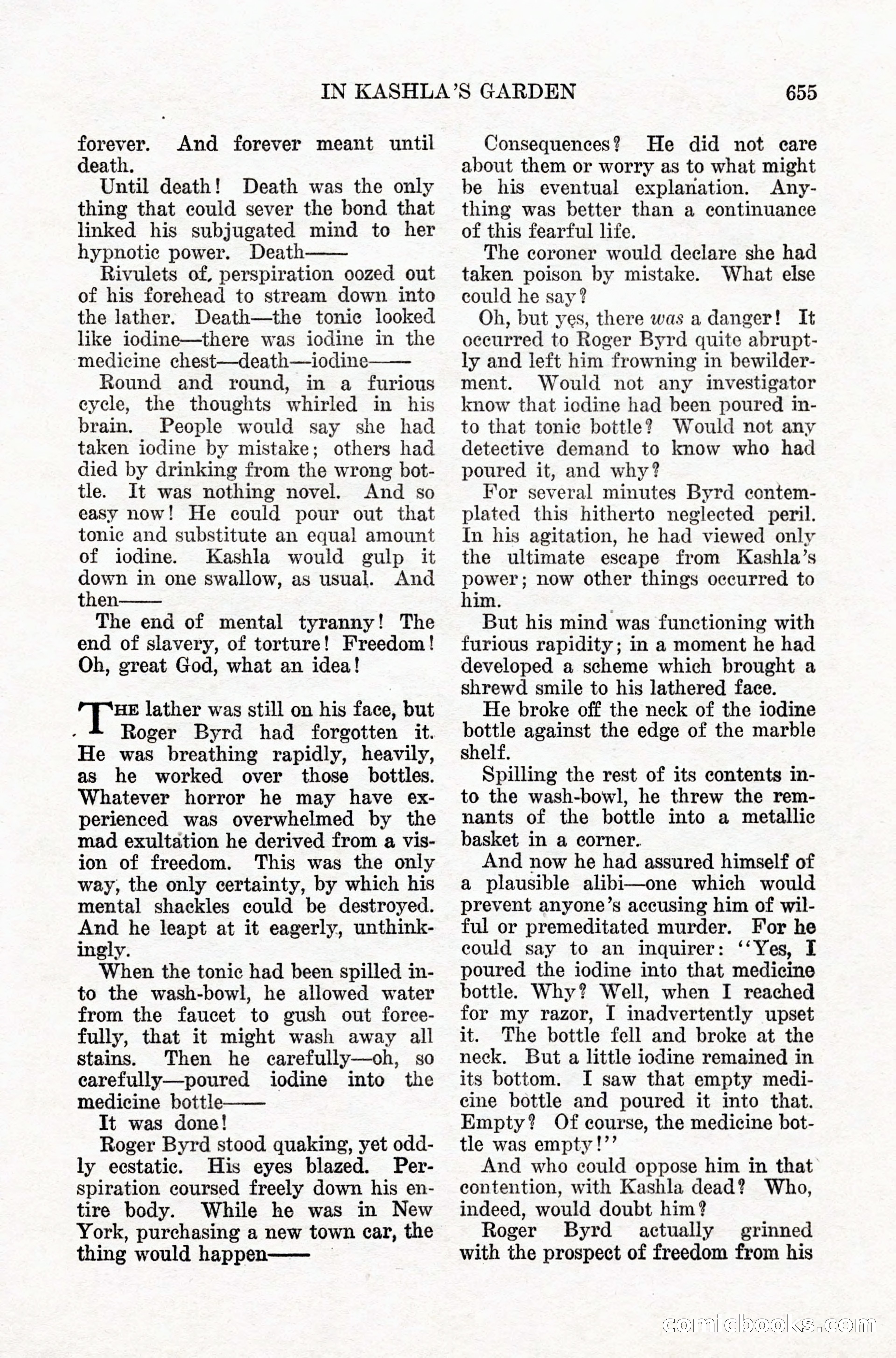 Weird Tales, Vol. IX, No. 5 — page 81 of 148