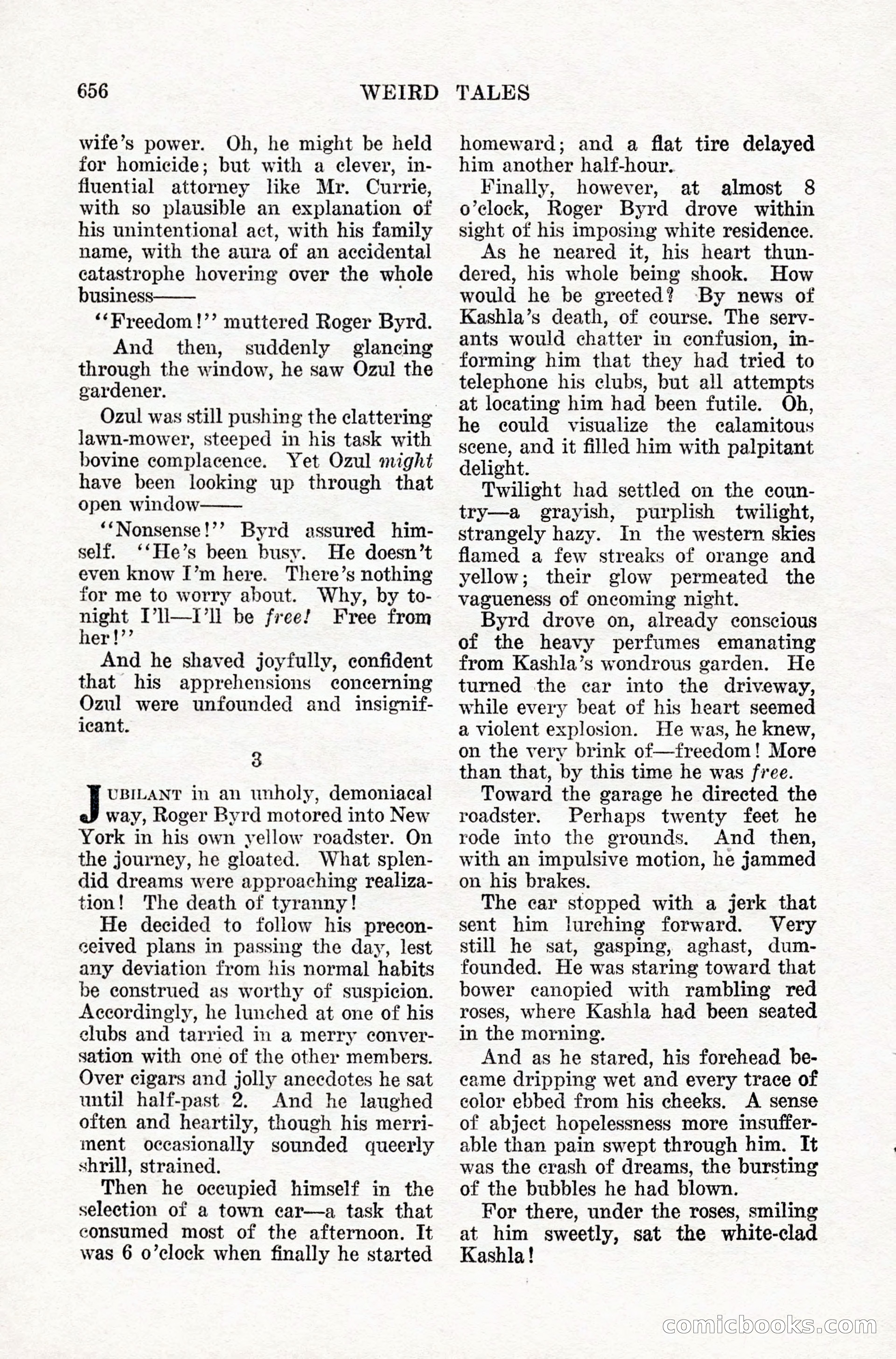 Weird Tales, Vol. IX, No. 5 — page 82 of 148