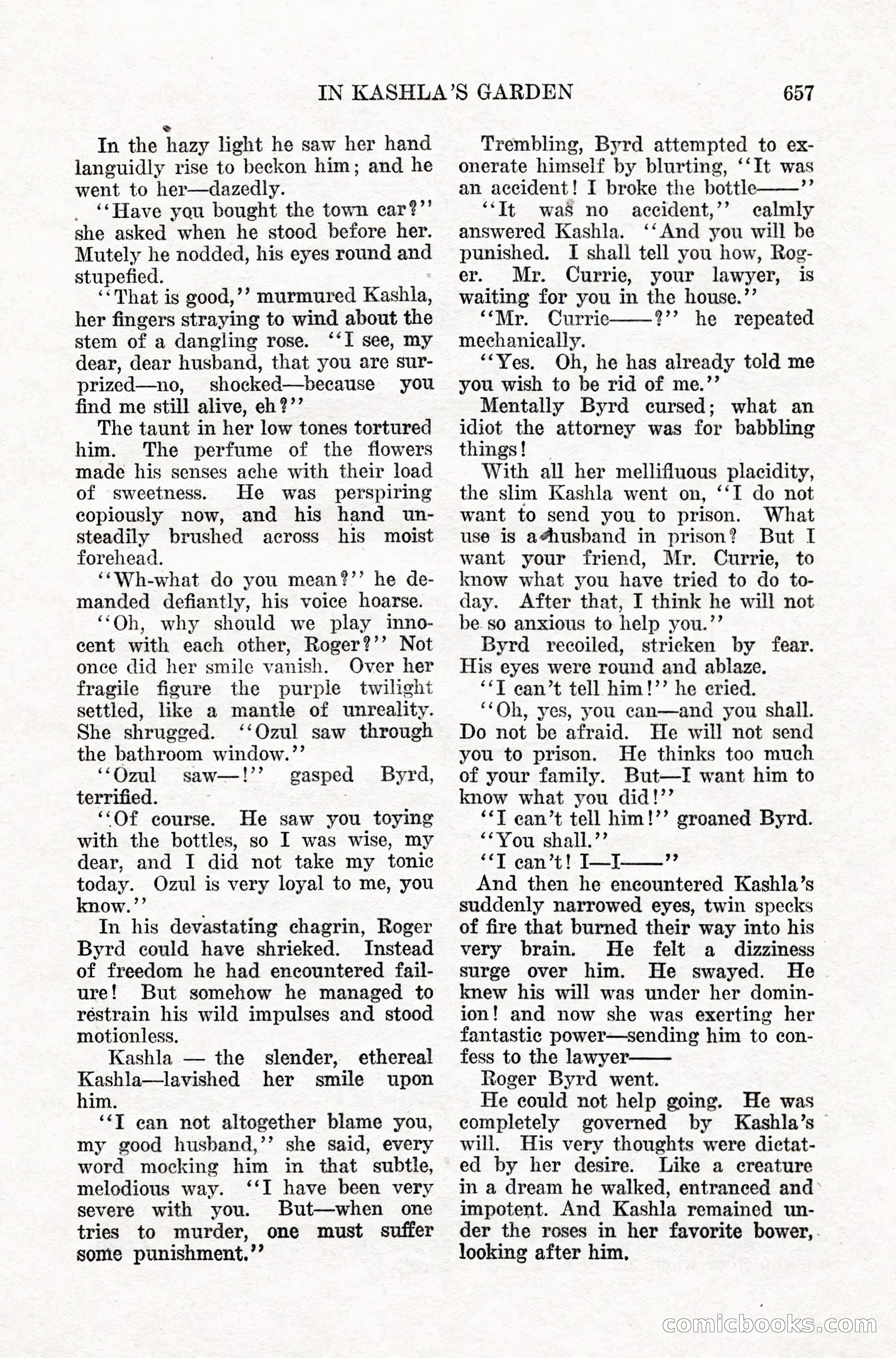 Weird Tales, Vol. IX, No. 5 — page 83 of 148