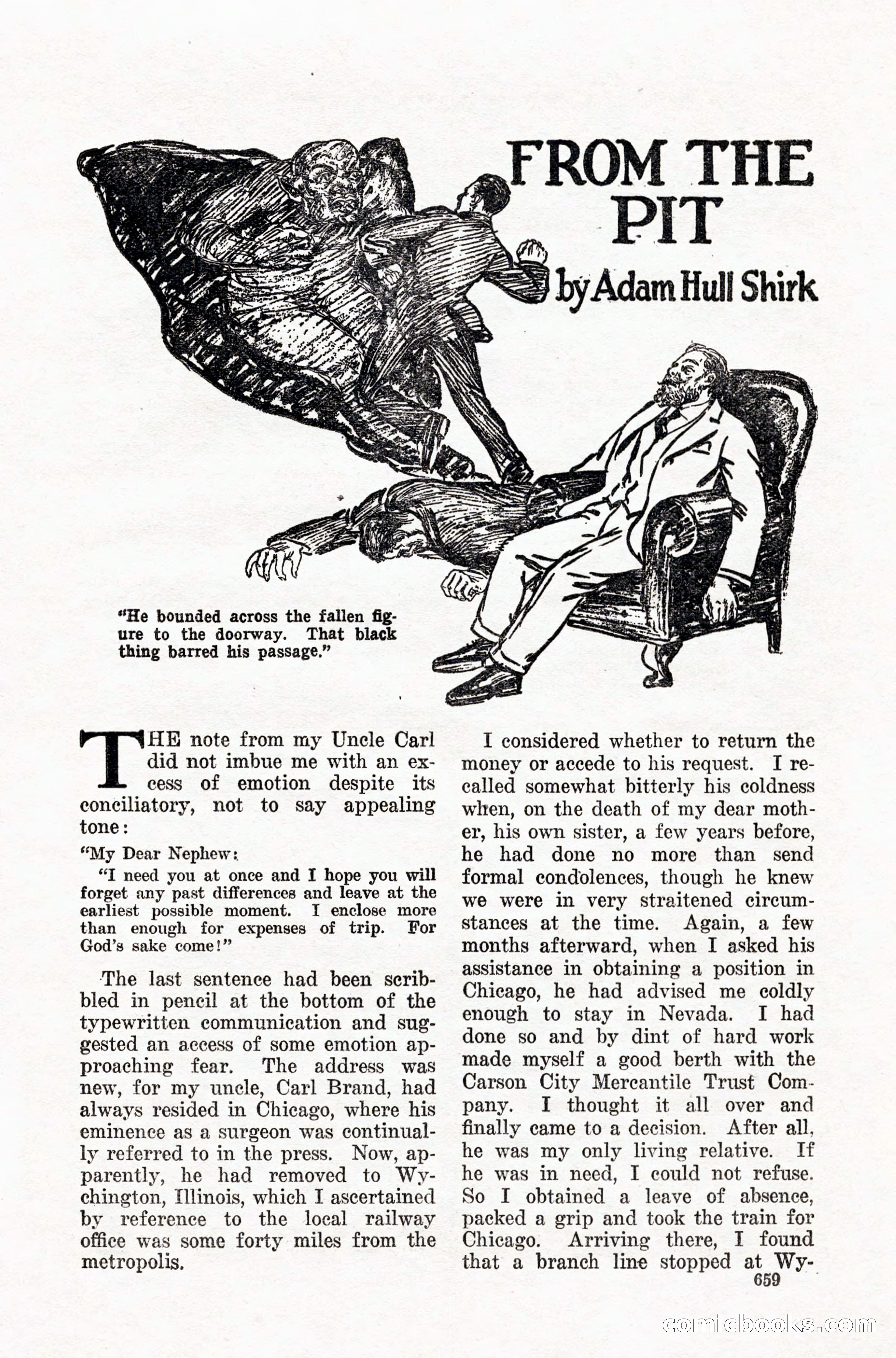 Weird Tales, Vol. IX, No. 5 — page 85 of 148
