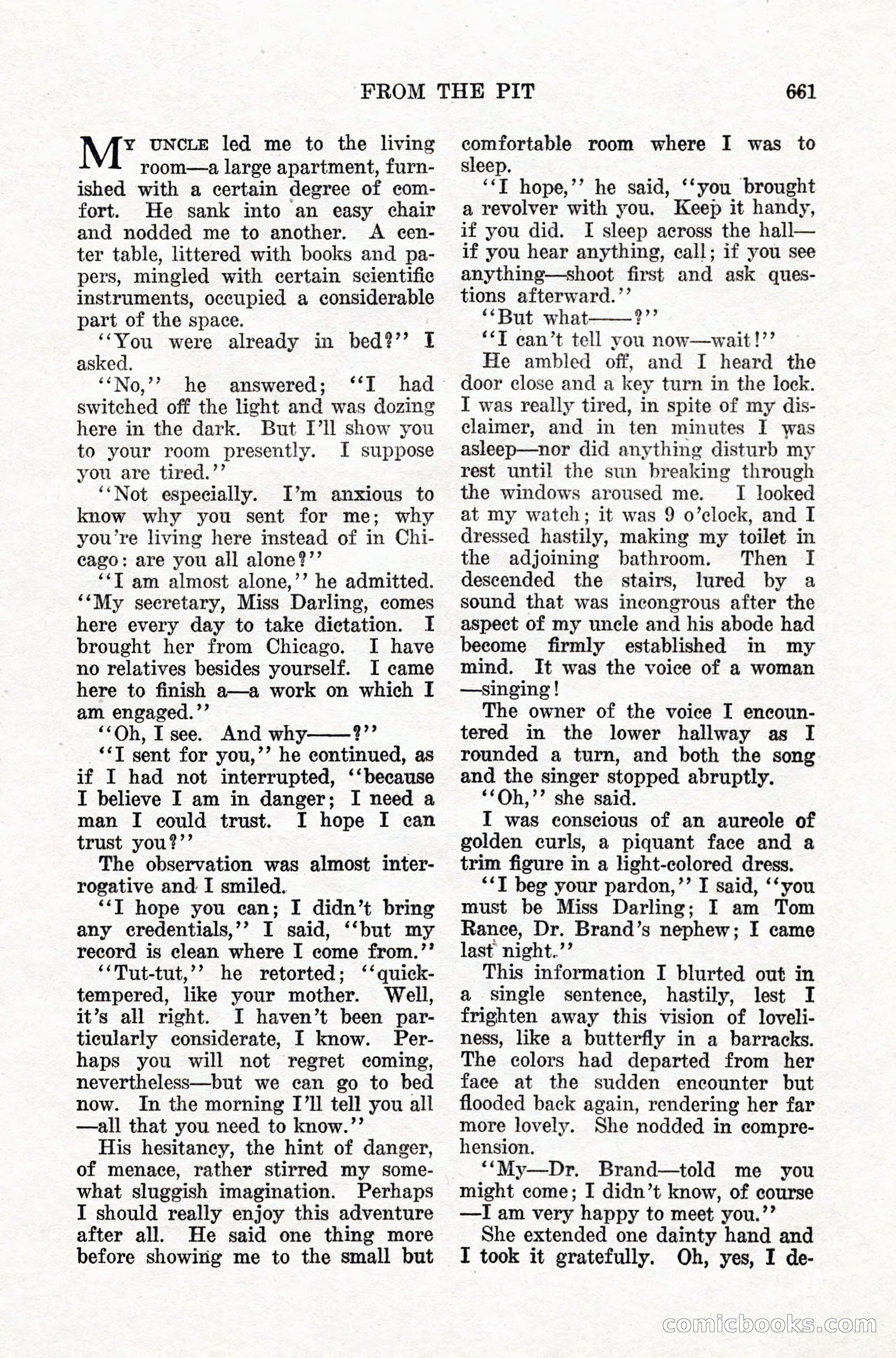 Weird Tales, Vol. IX, No. 5 — page 87 of 148