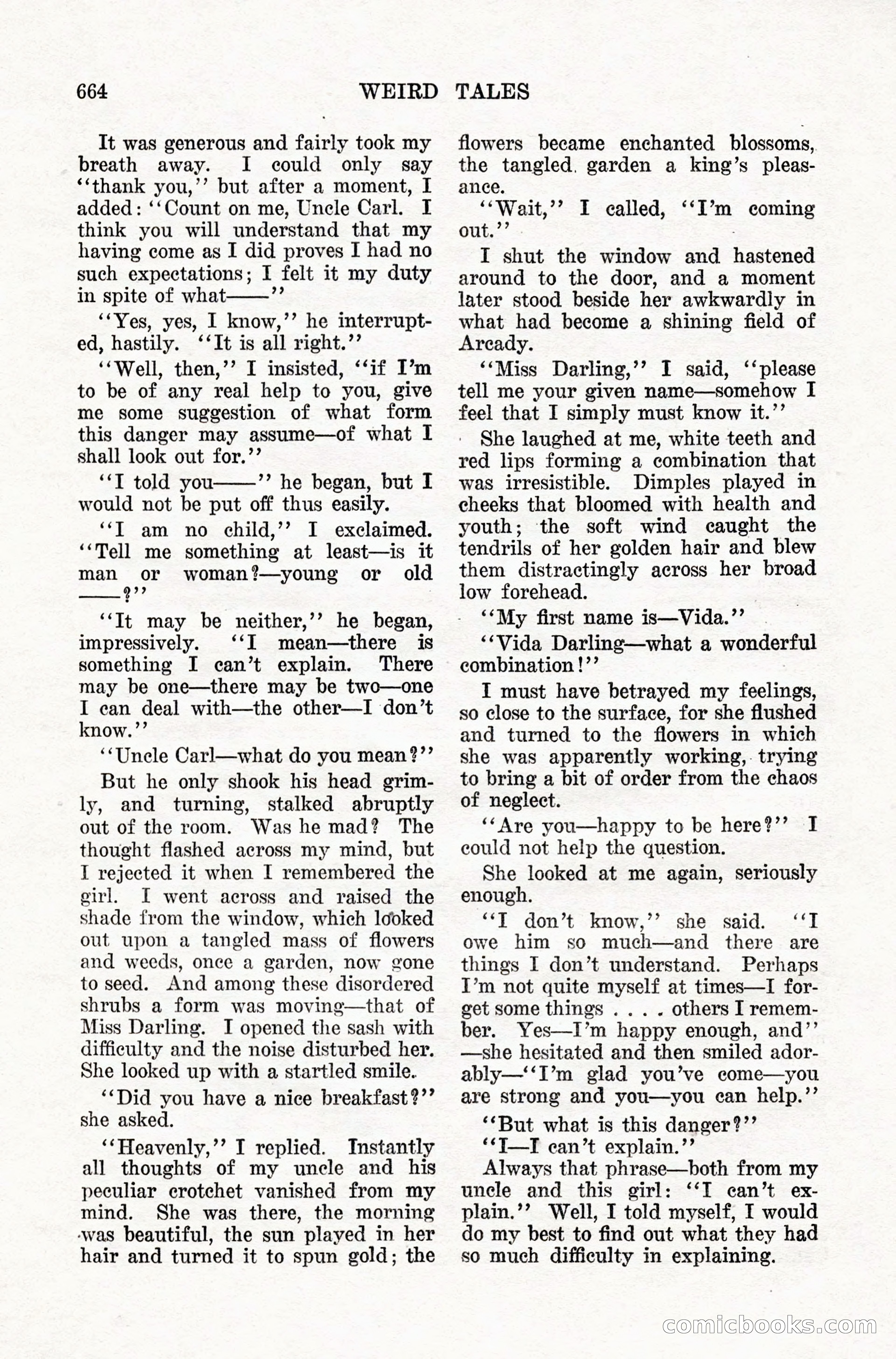 Weird Tales, Vol. IX, No. 5 — page 90 of 148