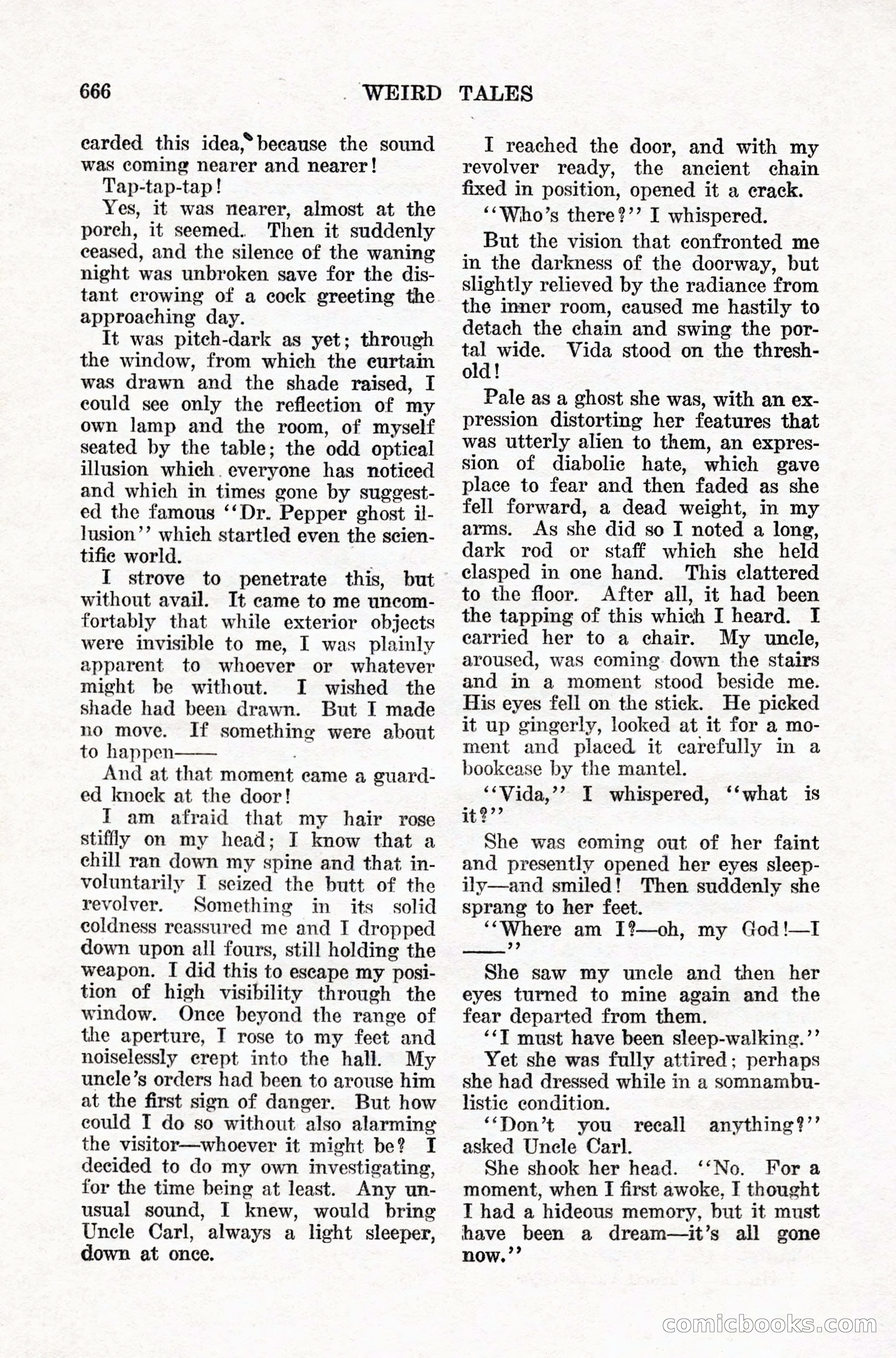 Weird Tales, Vol. IX, No. 5 — page 92 of 148