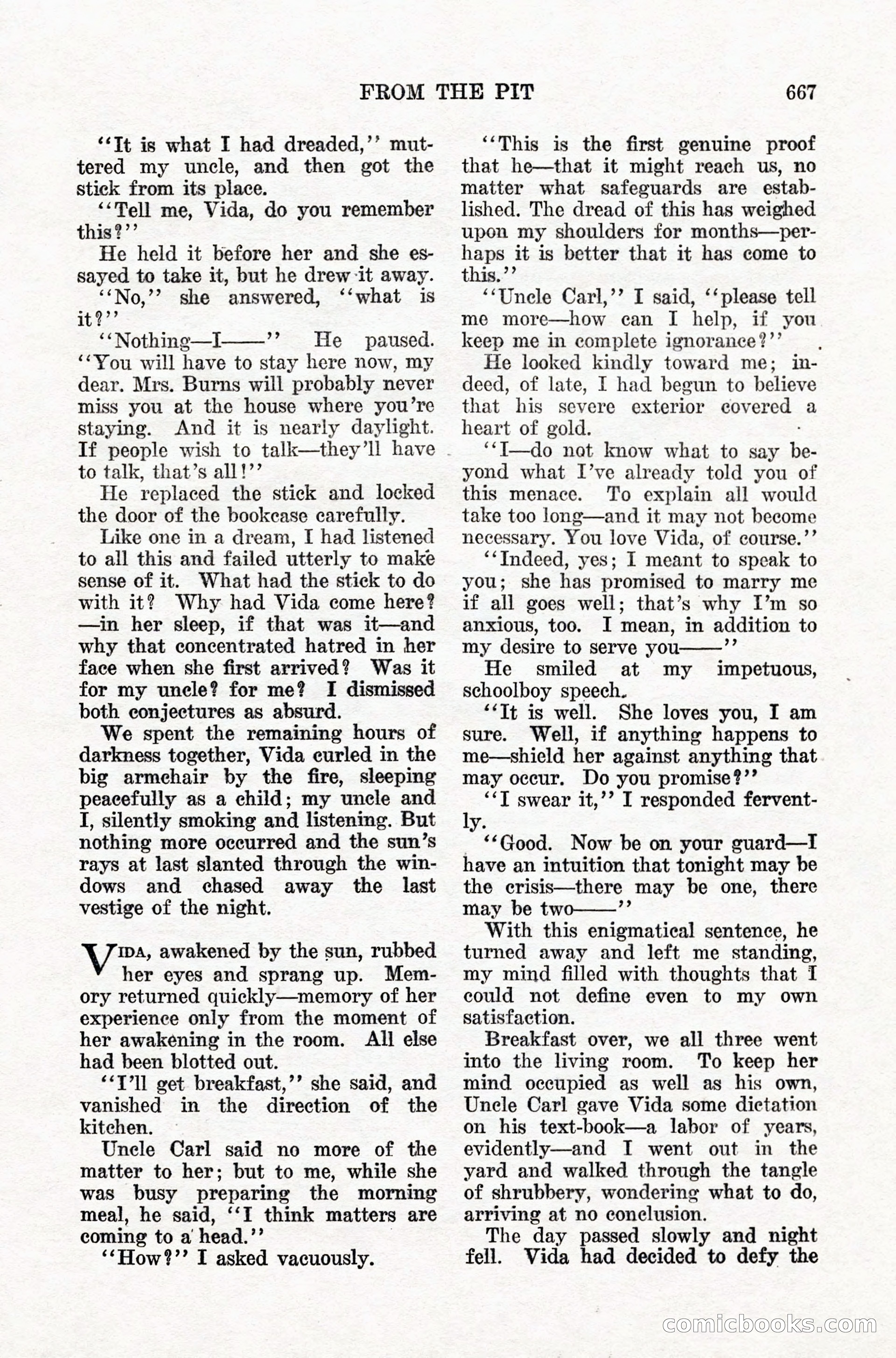 Weird Tales, Vol. IX, No. 5 — page 93 of 148
