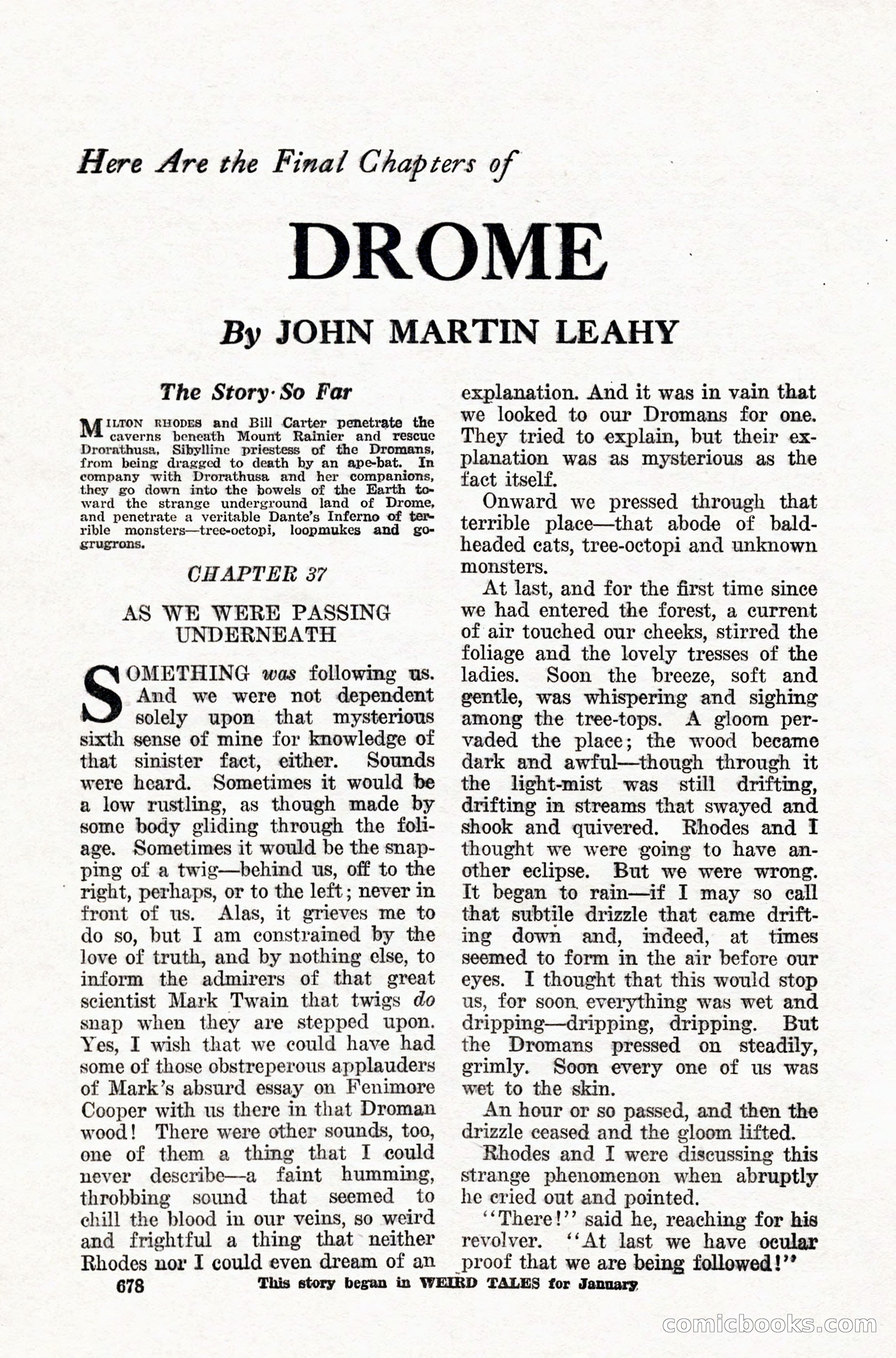 Weird Tales, Vol. IX, No. 5 — page 104 of 148