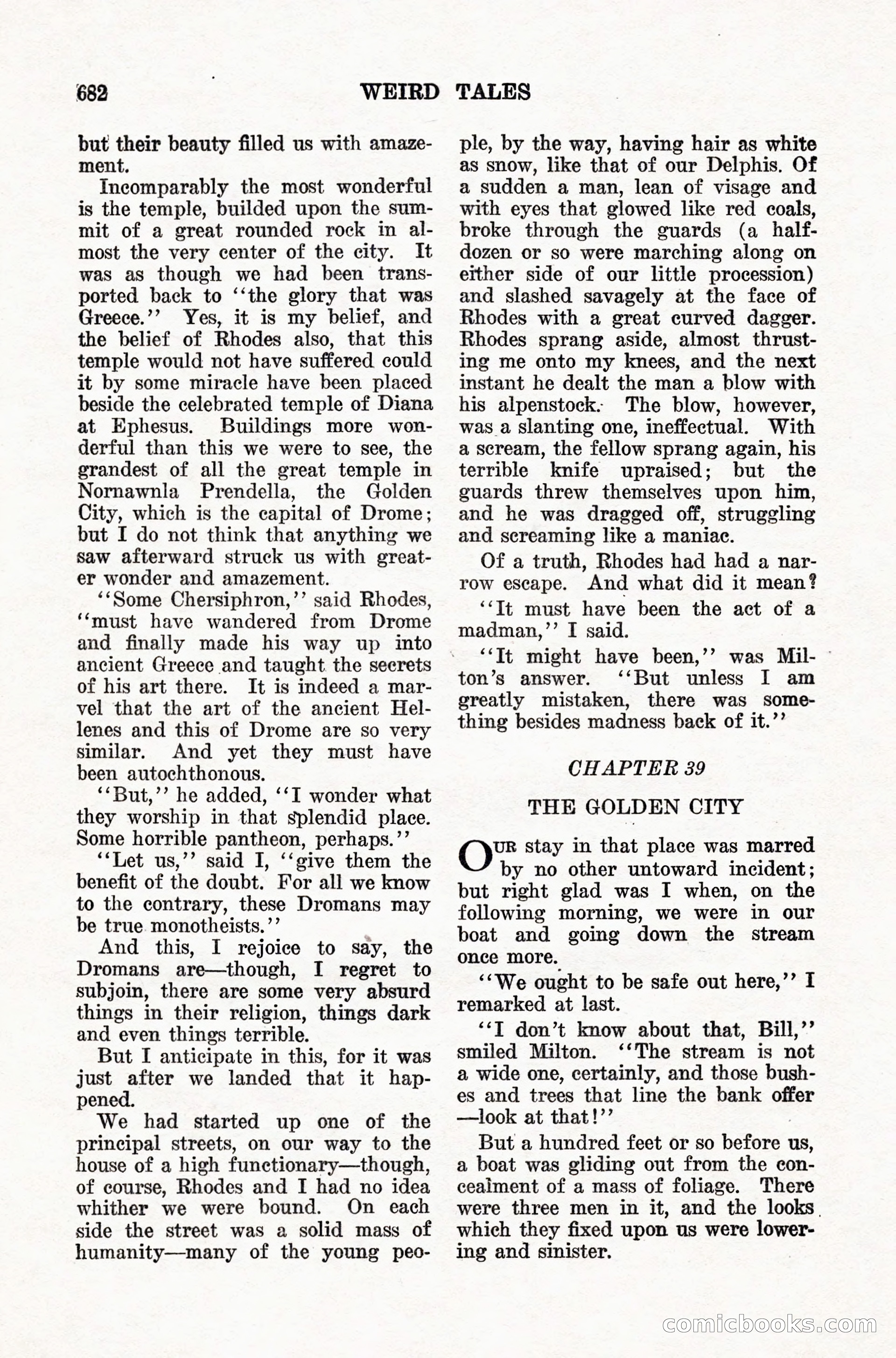 Weird Tales, Vol. IX, No. 5 — page 108 of 148