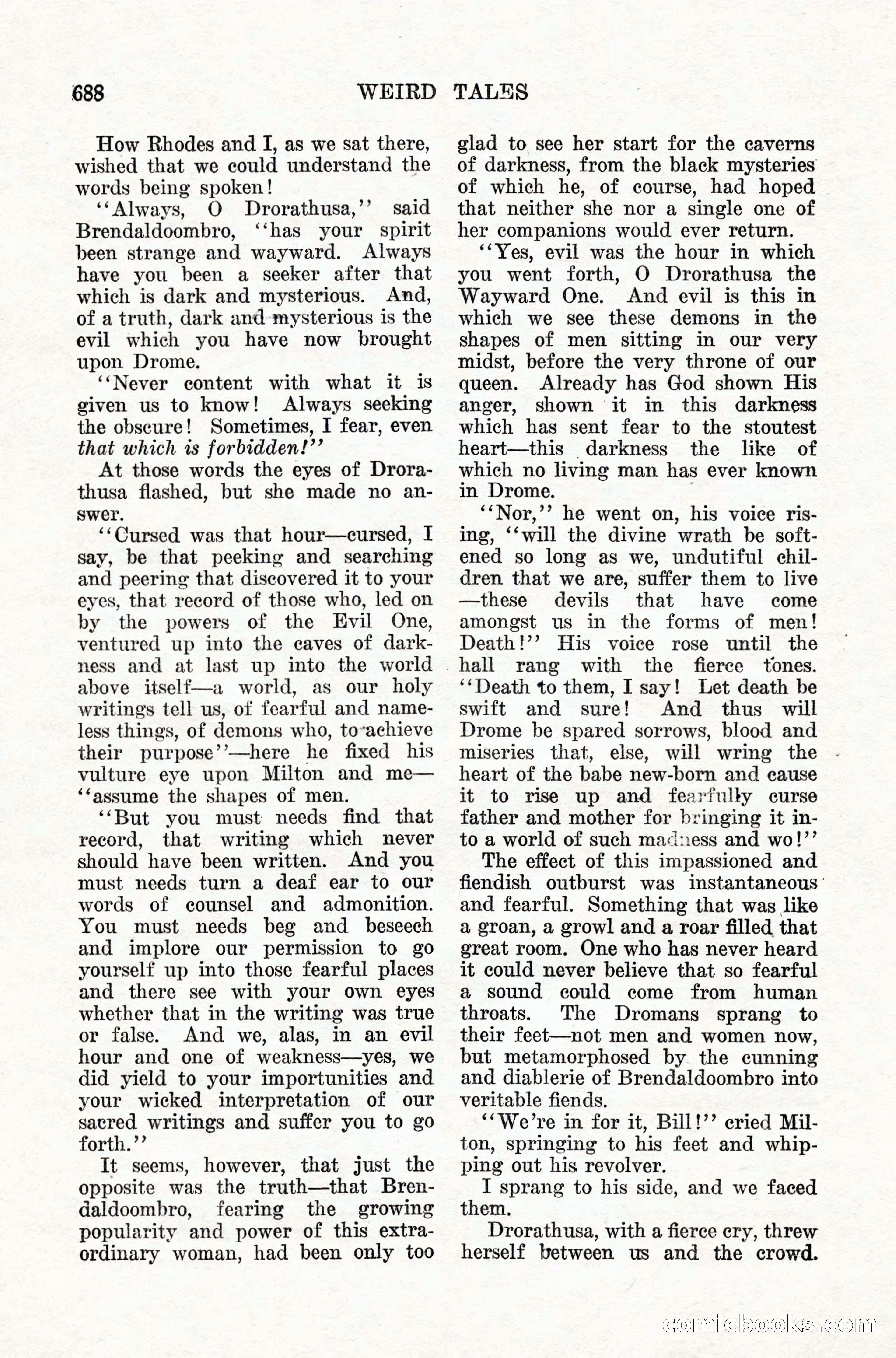 Weird Tales, Vol. IX, No. 5 — page 114 of 148
