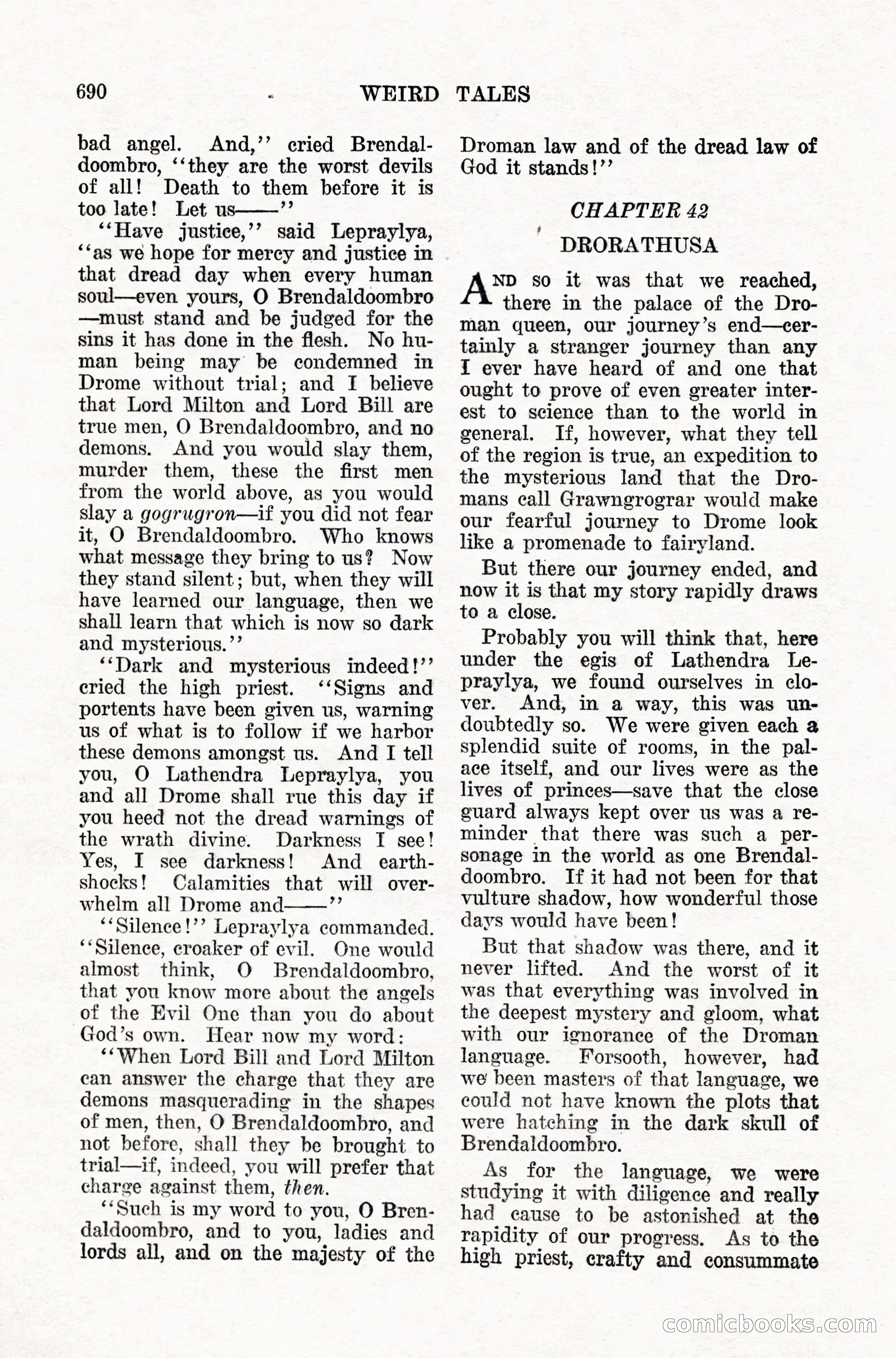 Weird Tales, Vol. IX, No. 5 — page 116 of 148