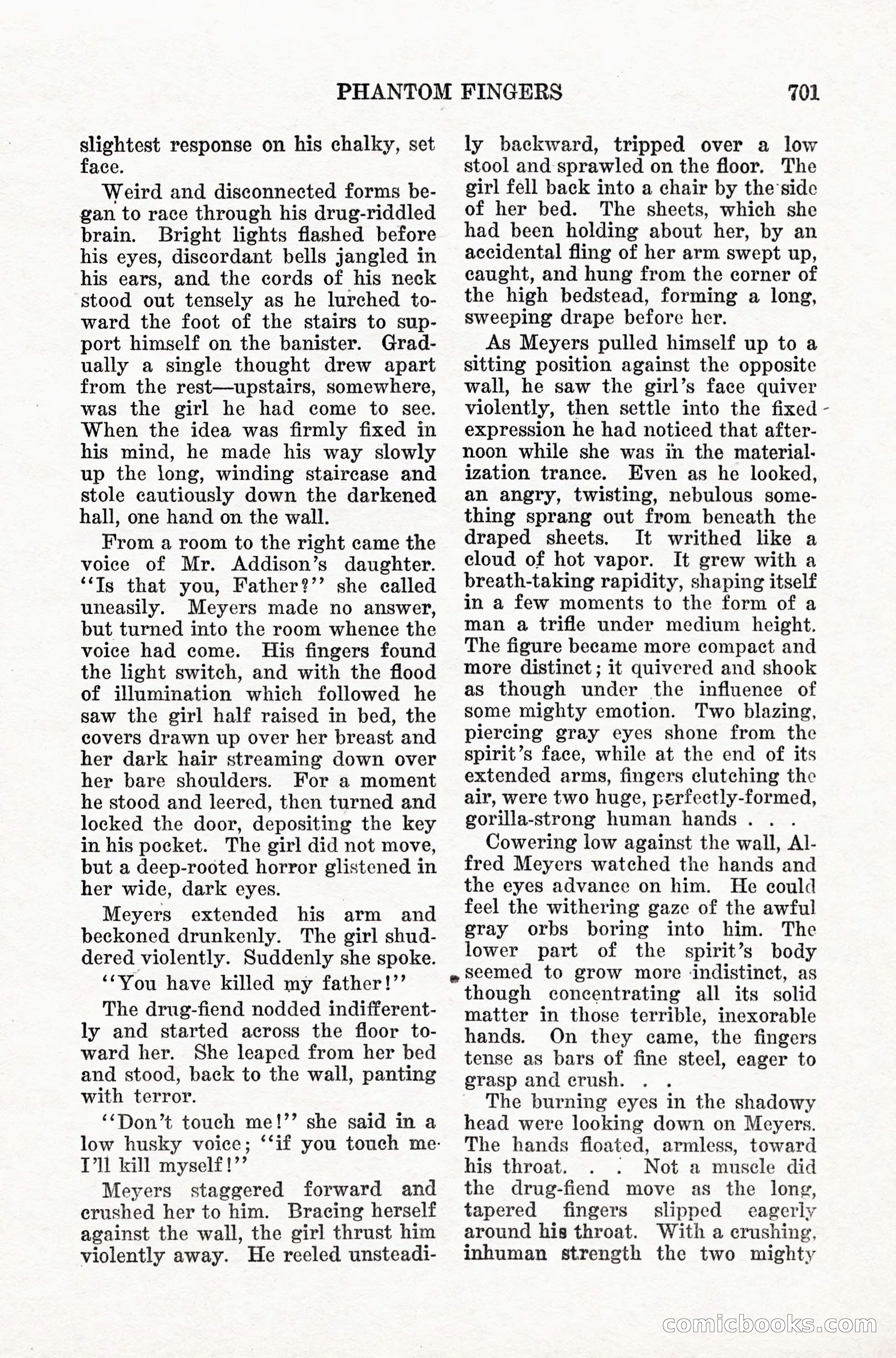 Weird Tales, Vol. IX, No. 5 — page 127 of 148
