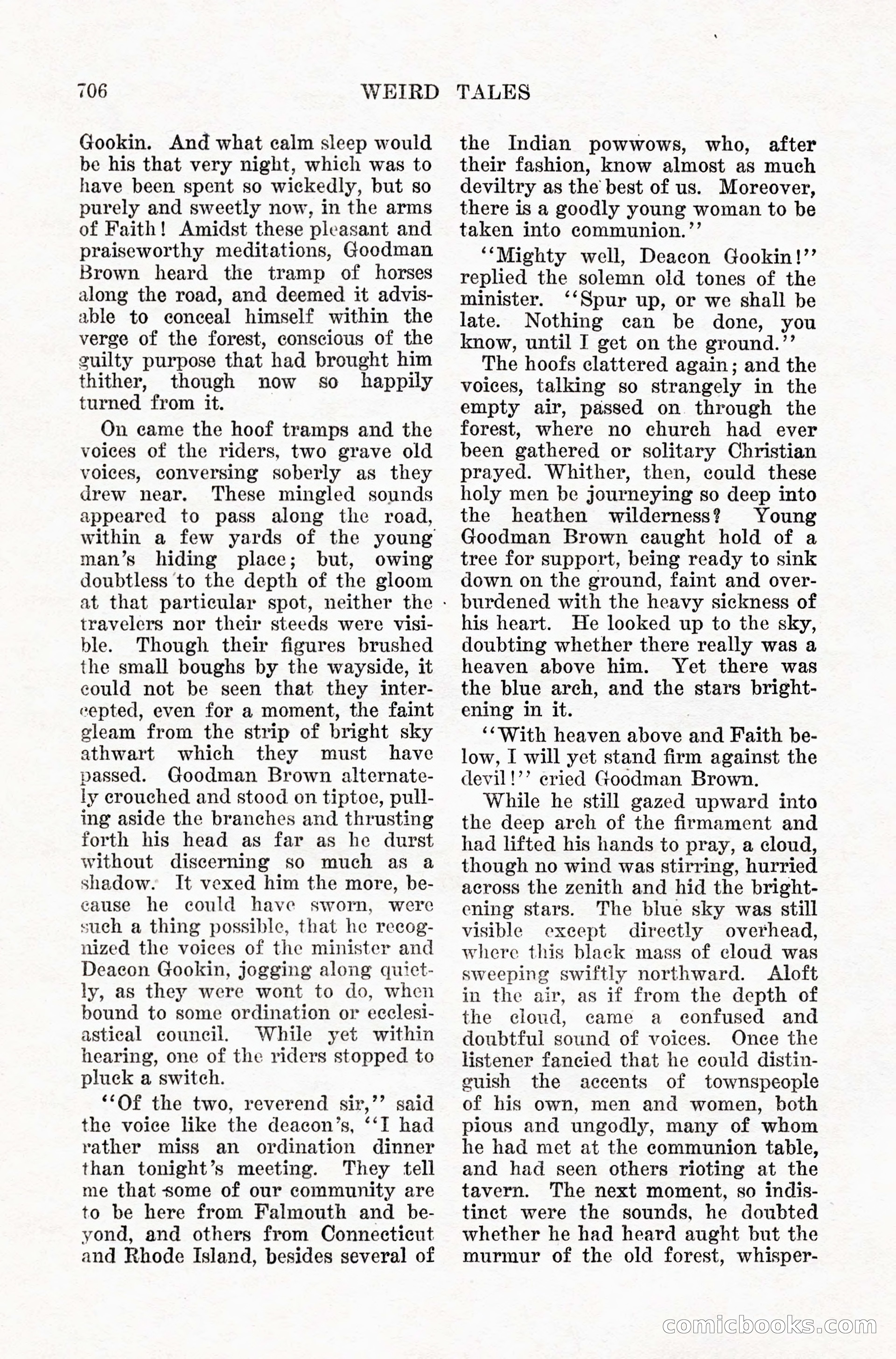 Weird Tales, Vol. IX, No. 5 — page 132 of 148
