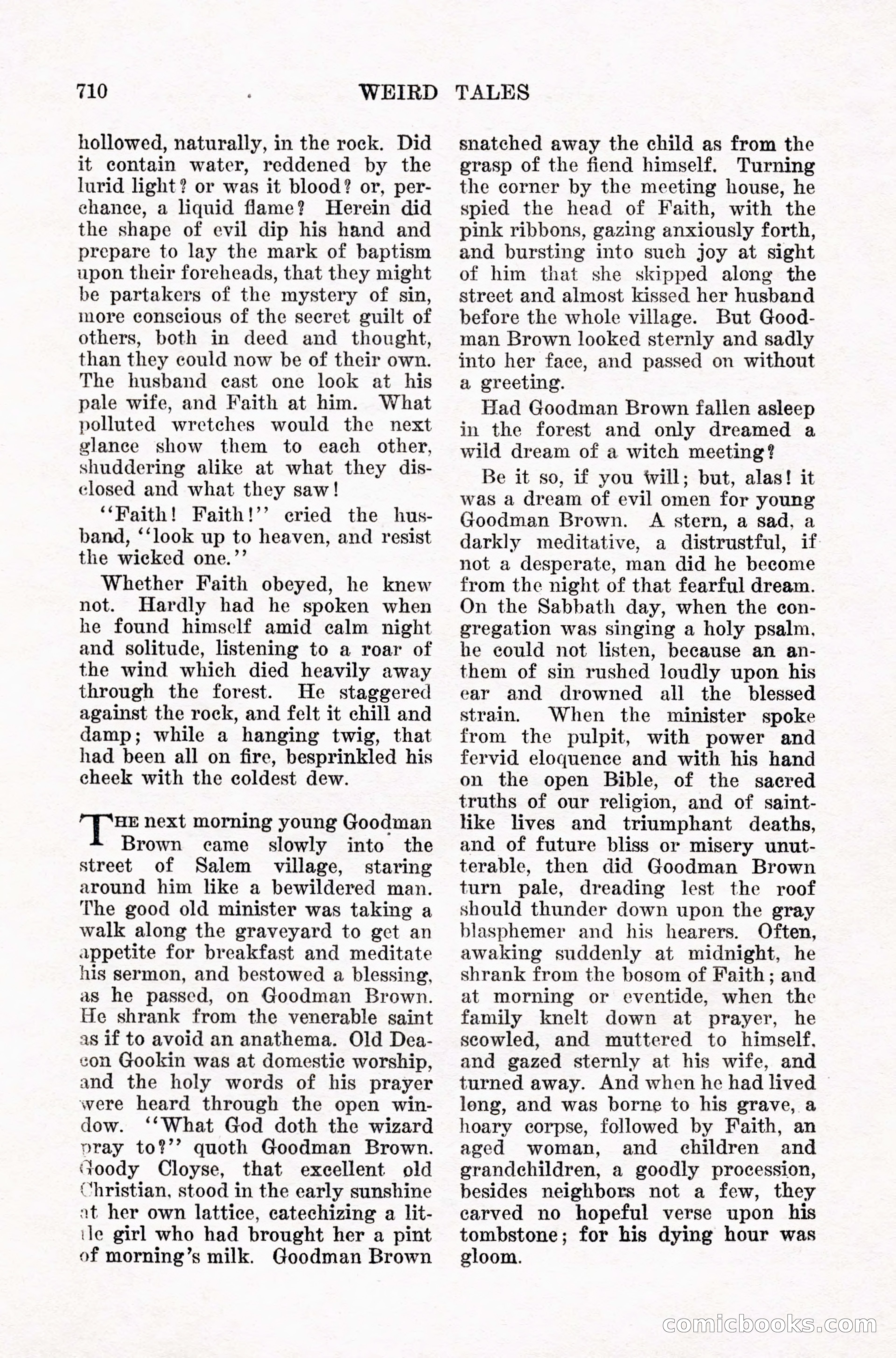 Weird Tales, Vol. IX, No. 5 — page 136 of 148