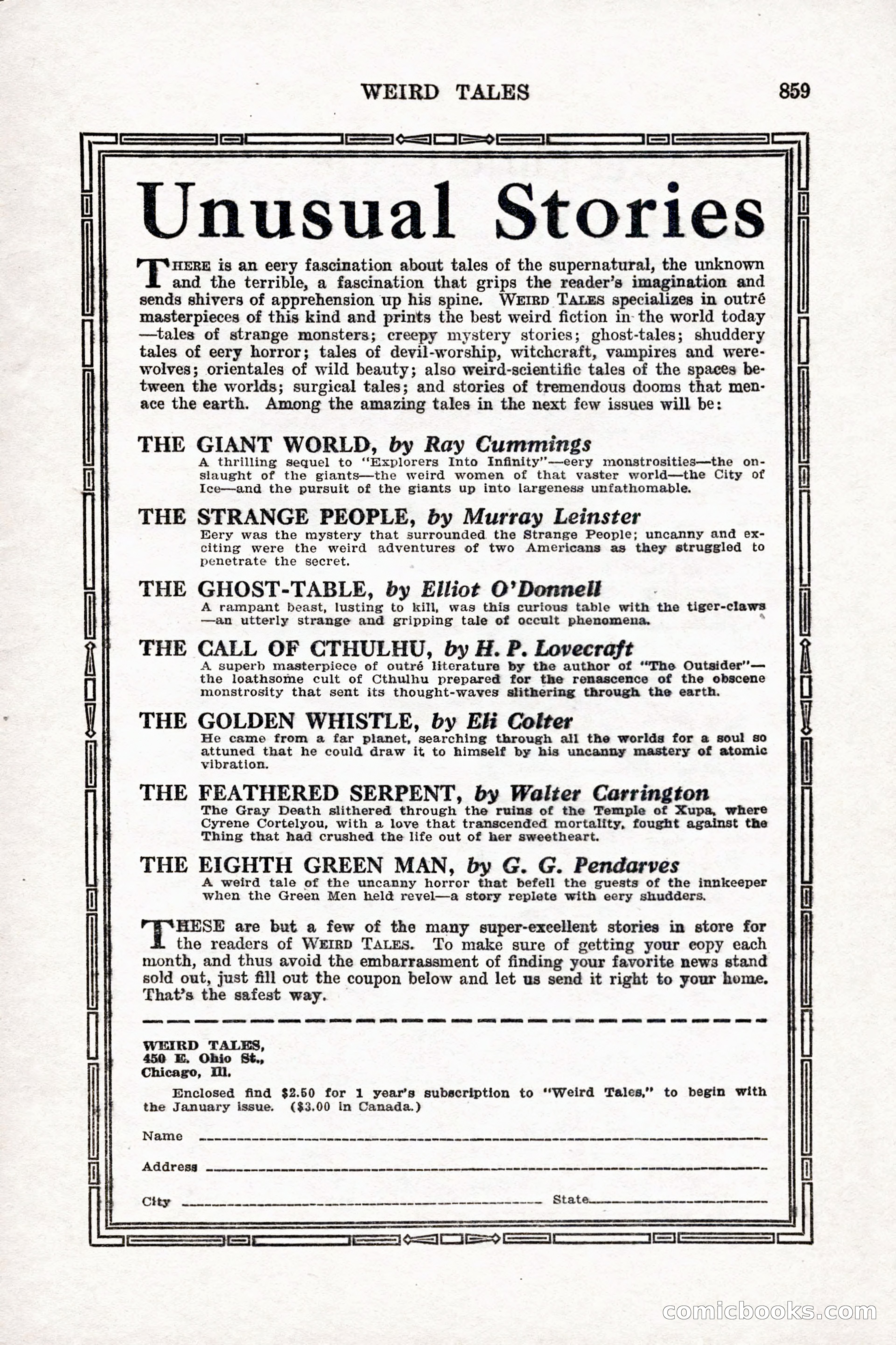 Weird Tales, December 1927 — page 141 of 148