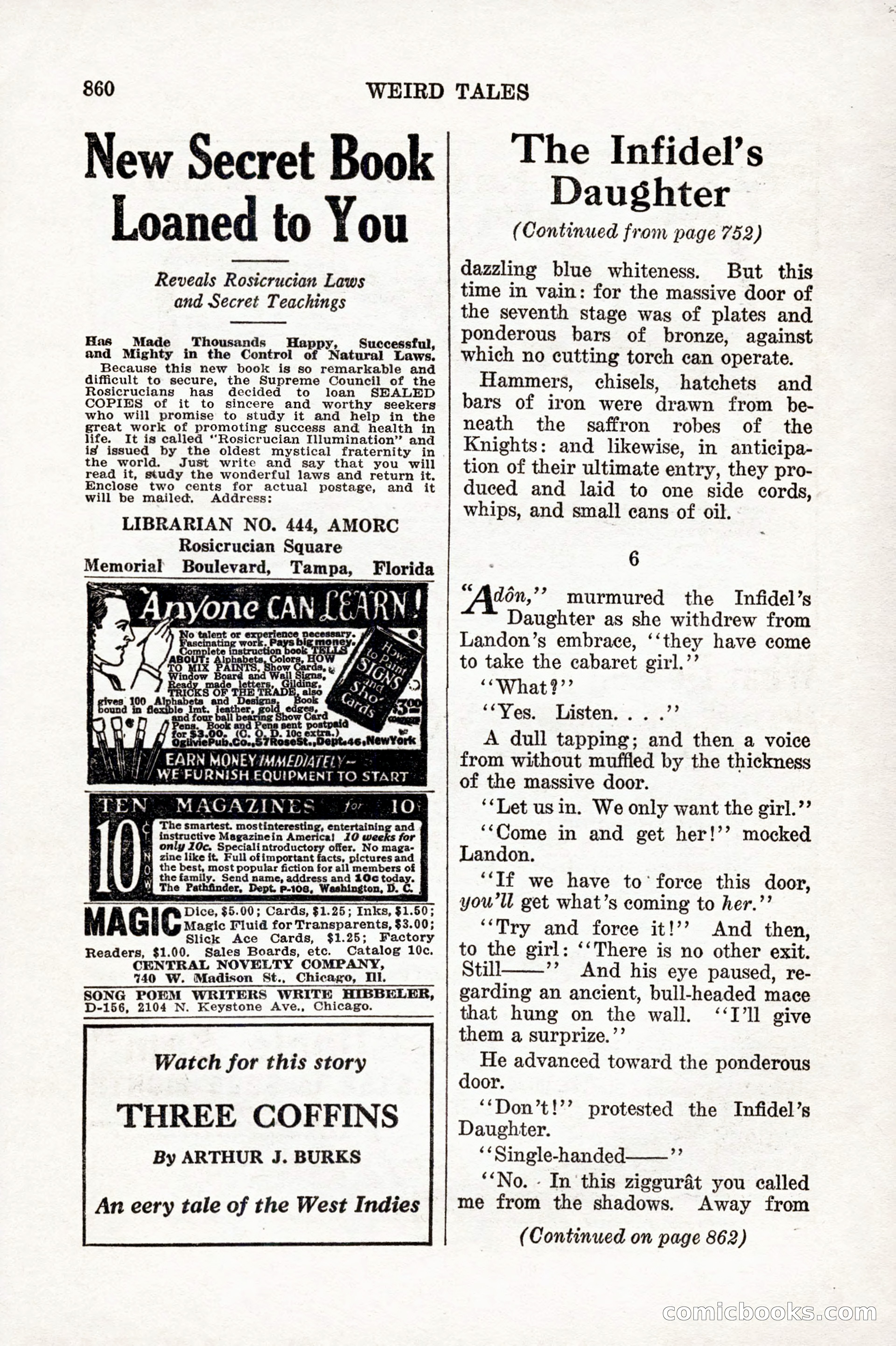 Weird Tales, December 1927 — page 142 of 148