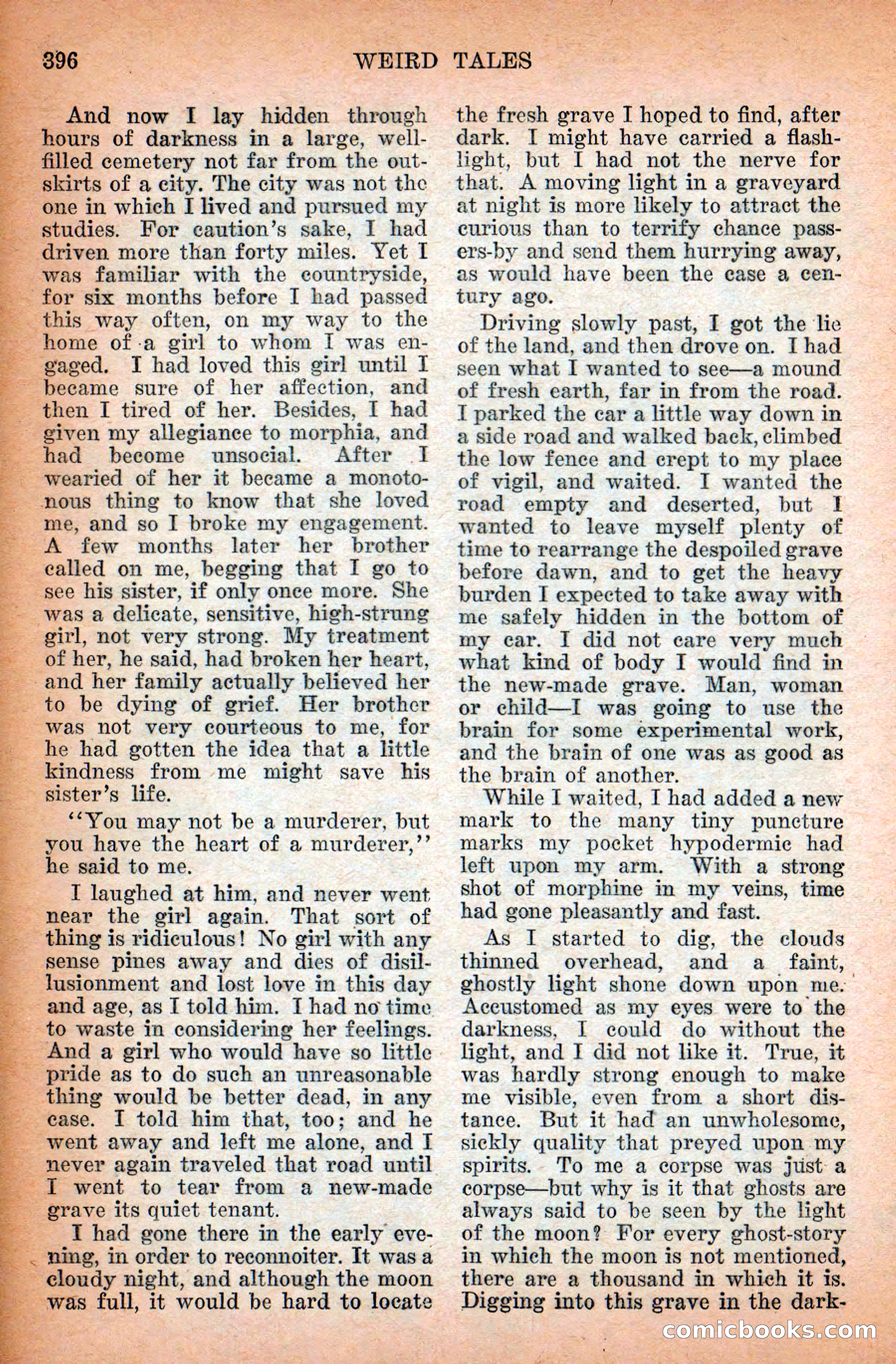 Weird Tales, September 1928 — page 110 of 148
