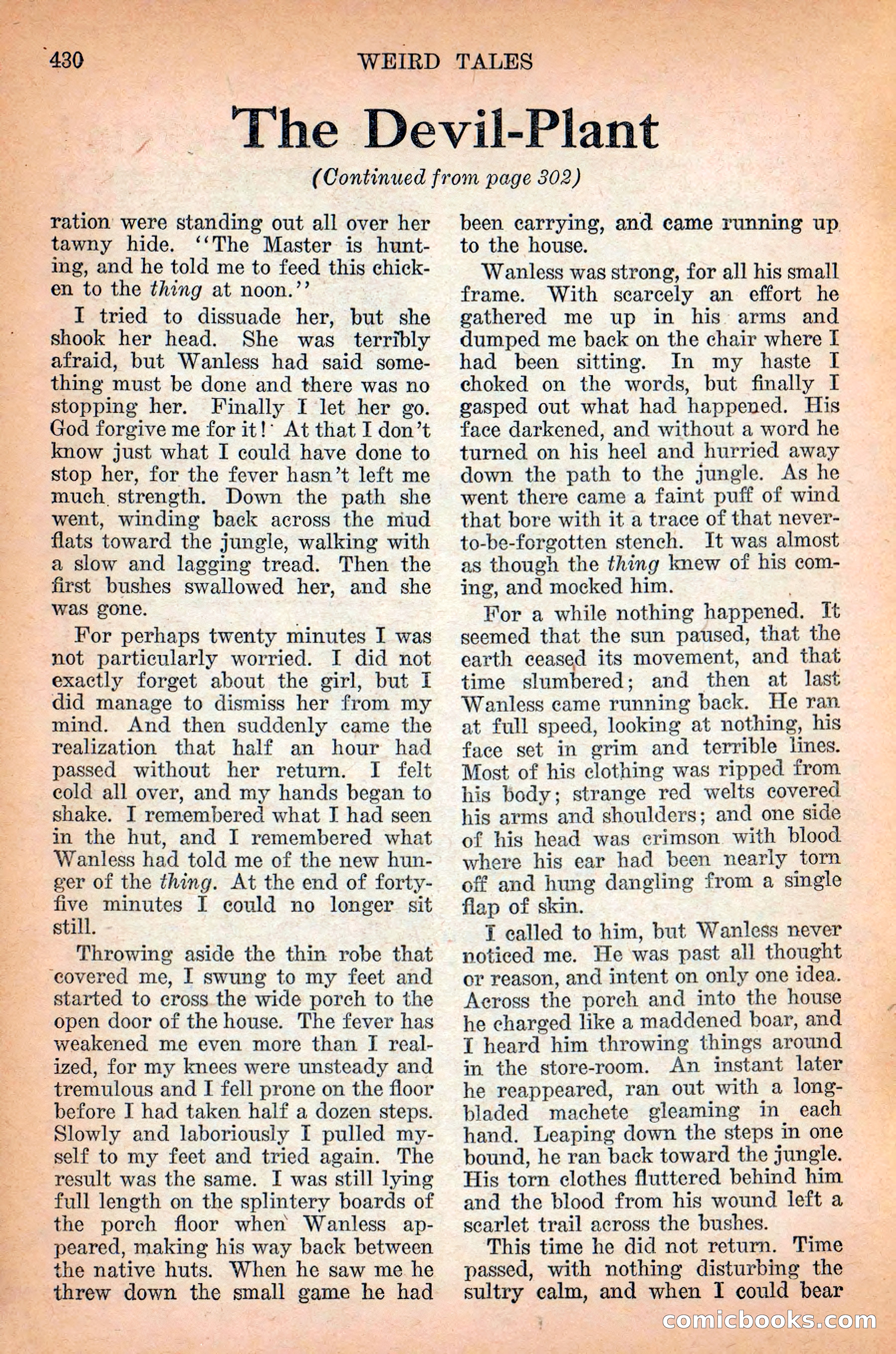 Weird Tales, September 1928 — page 144 of 148