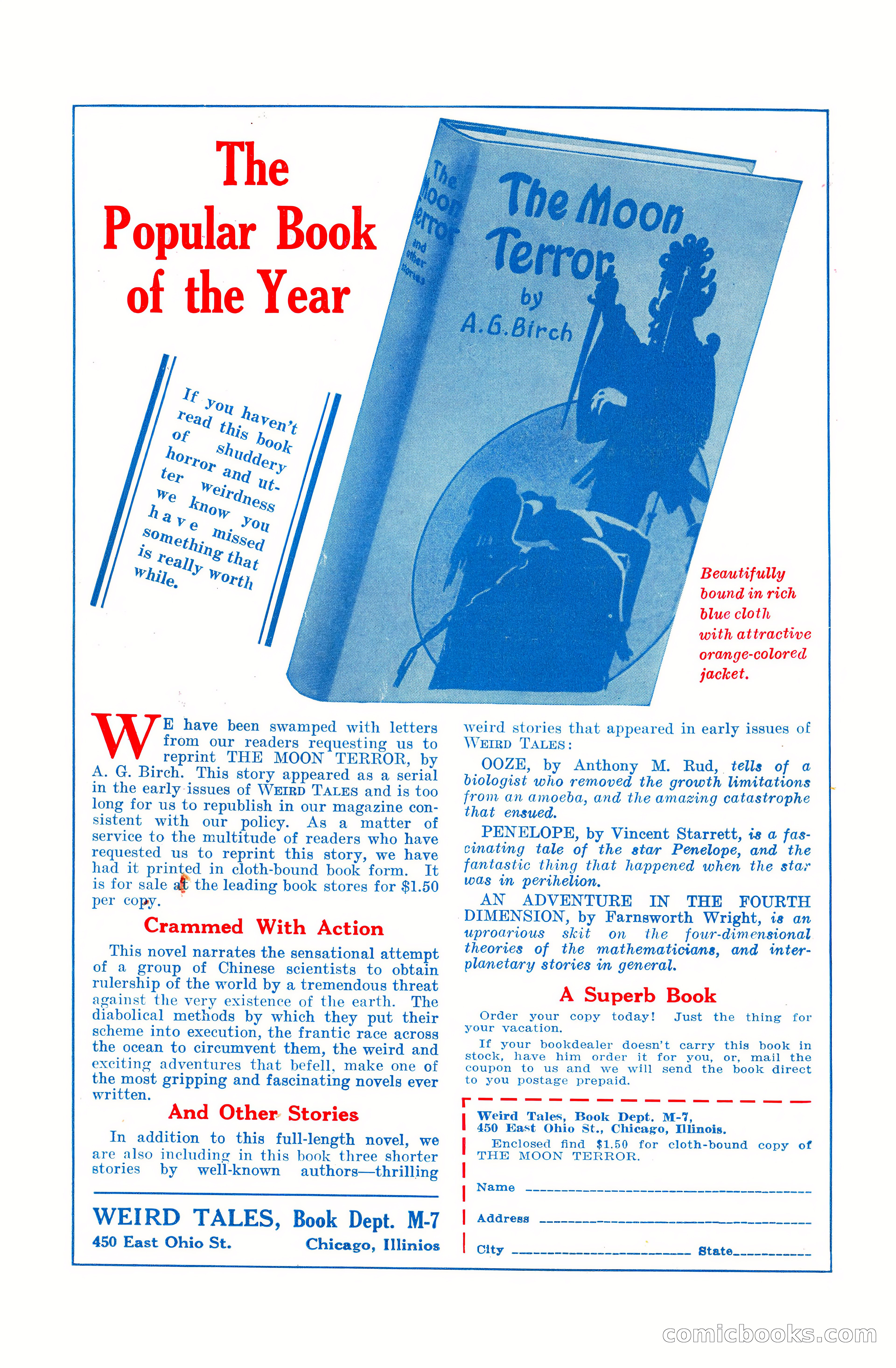 Weird Tales, September 1928 — page 147 of 148