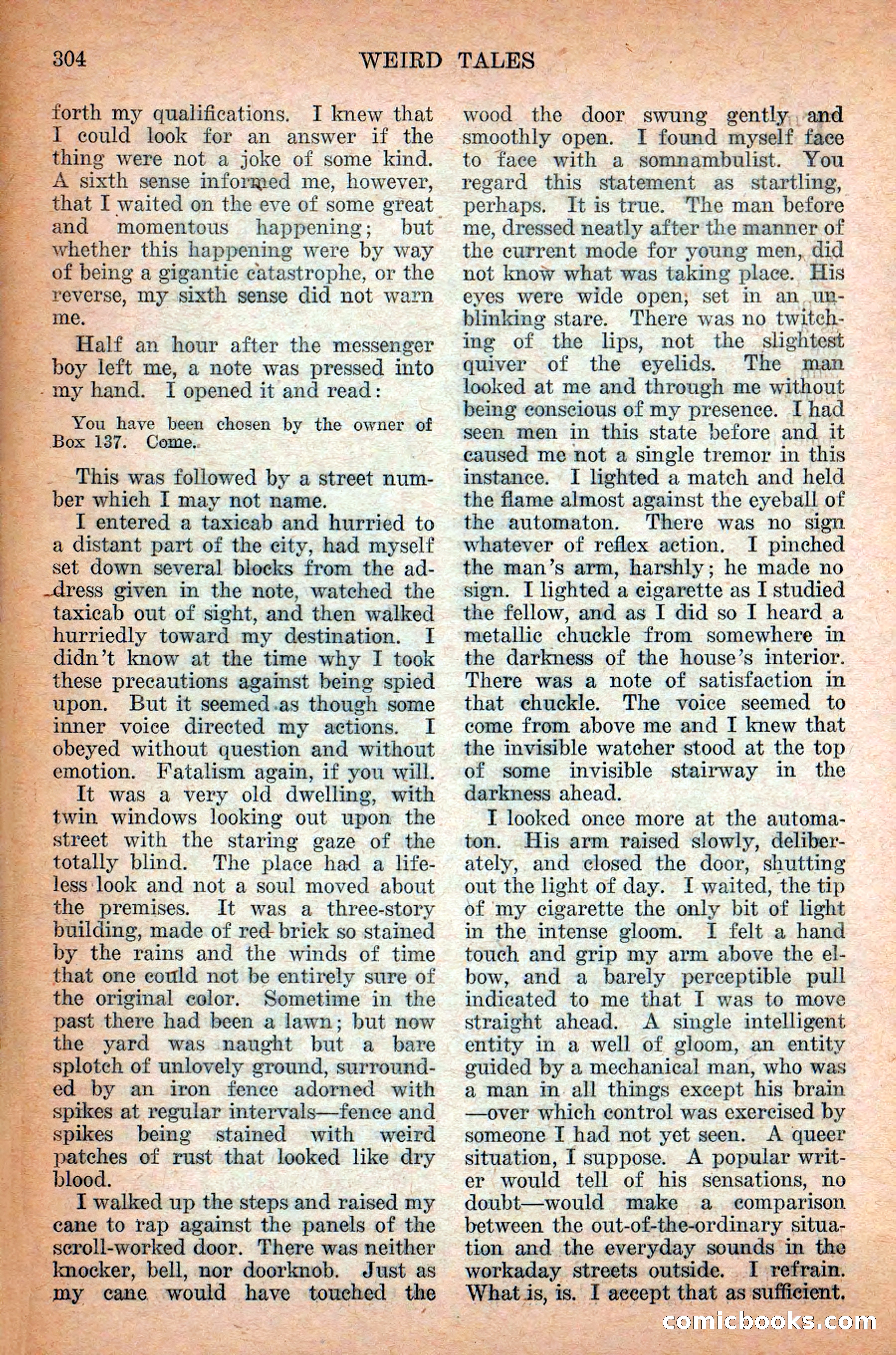Weird Tales, Vol. 12 No. 3 — page 18 of 148