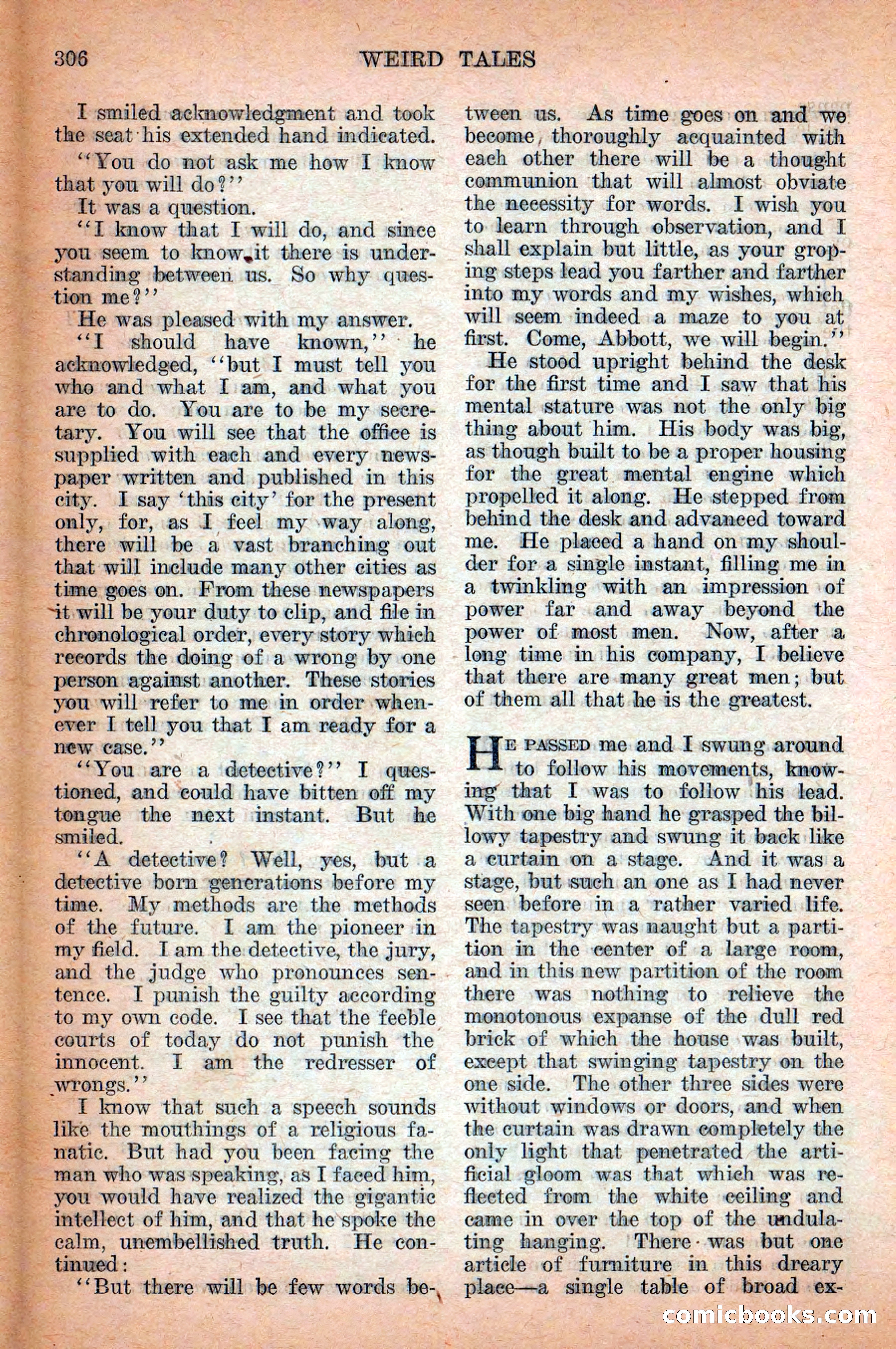 Weird Tales, Vol. 12 No. 3 — page 20 of 148