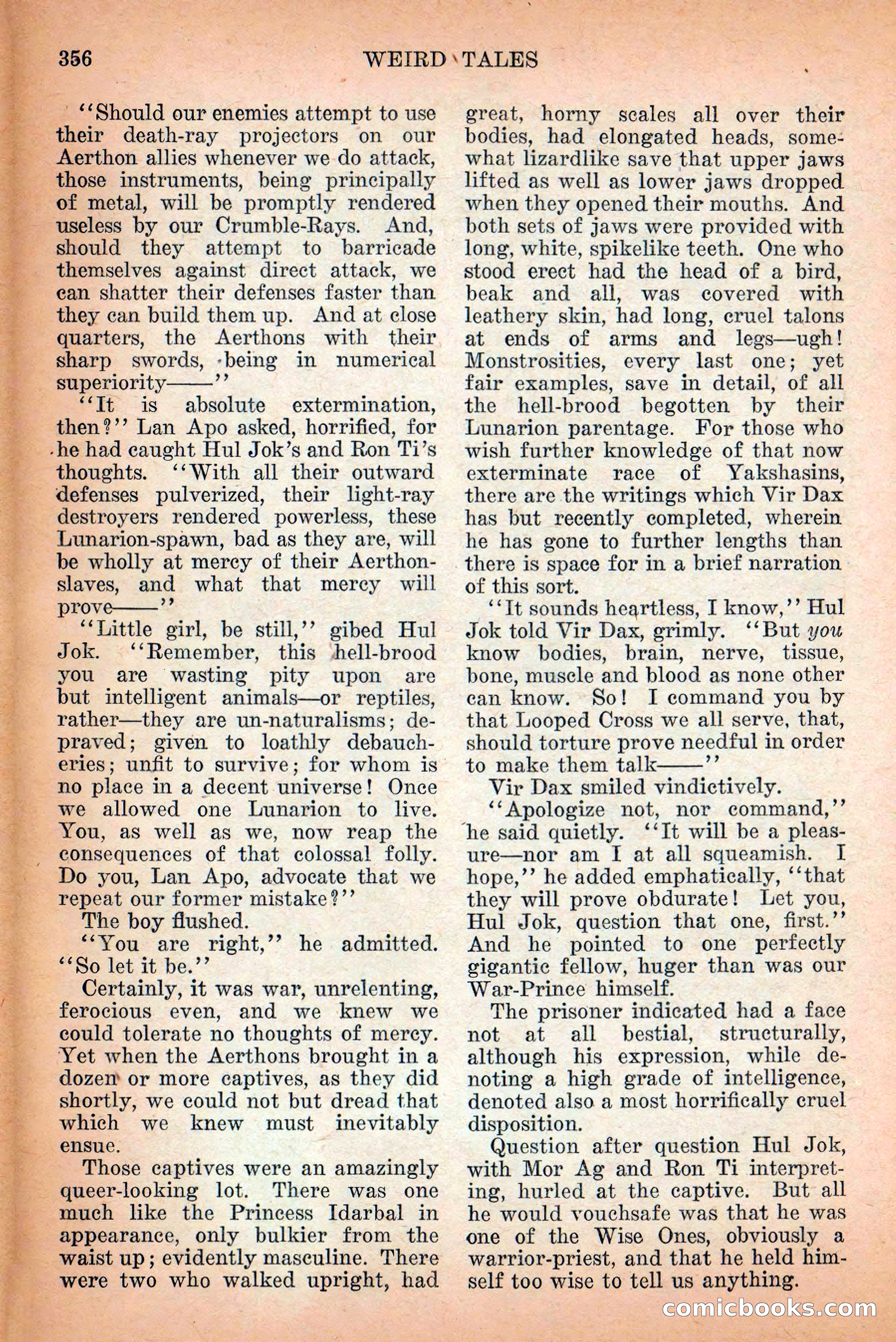 Weird Tales, Vol. 12 No. 3 — page 70 of 148